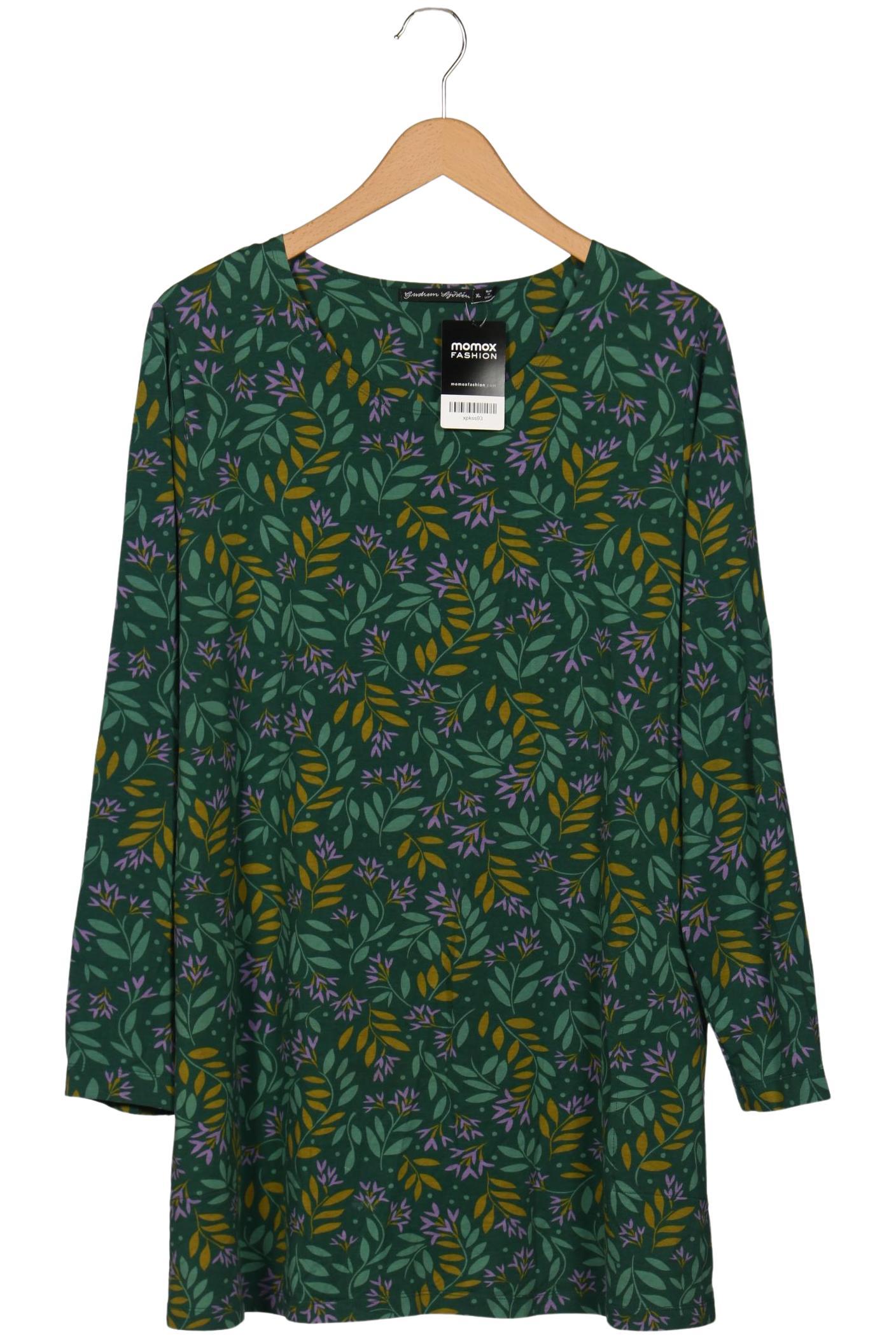 

Gudrun Sjödén Damen Langarmshirt, grün, Gr. 44