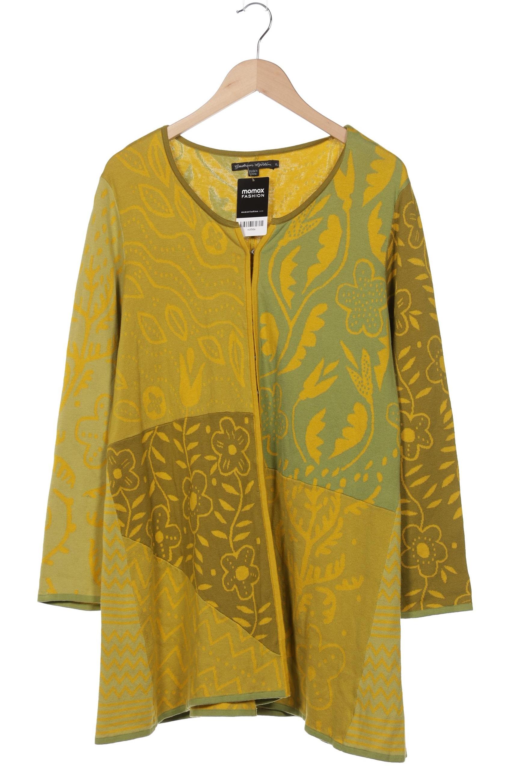 

Gudrun Sjödén Damen Strickjacke, gelb, Gr. 44