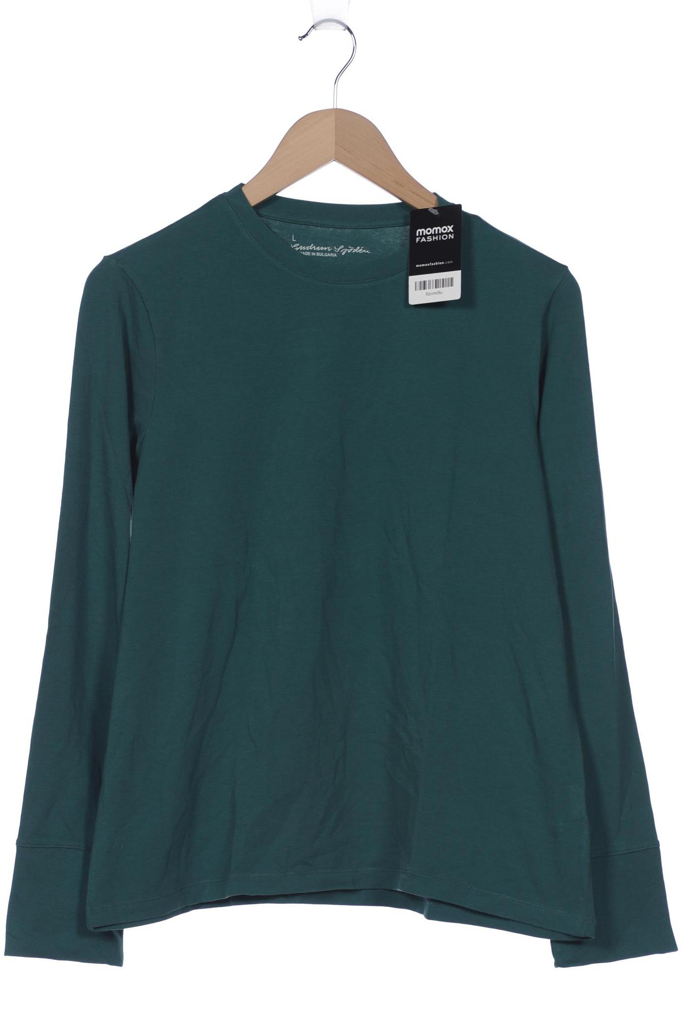 

Gudrun Sjödén Damen Langarmshirt, türkis, Gr. 42
