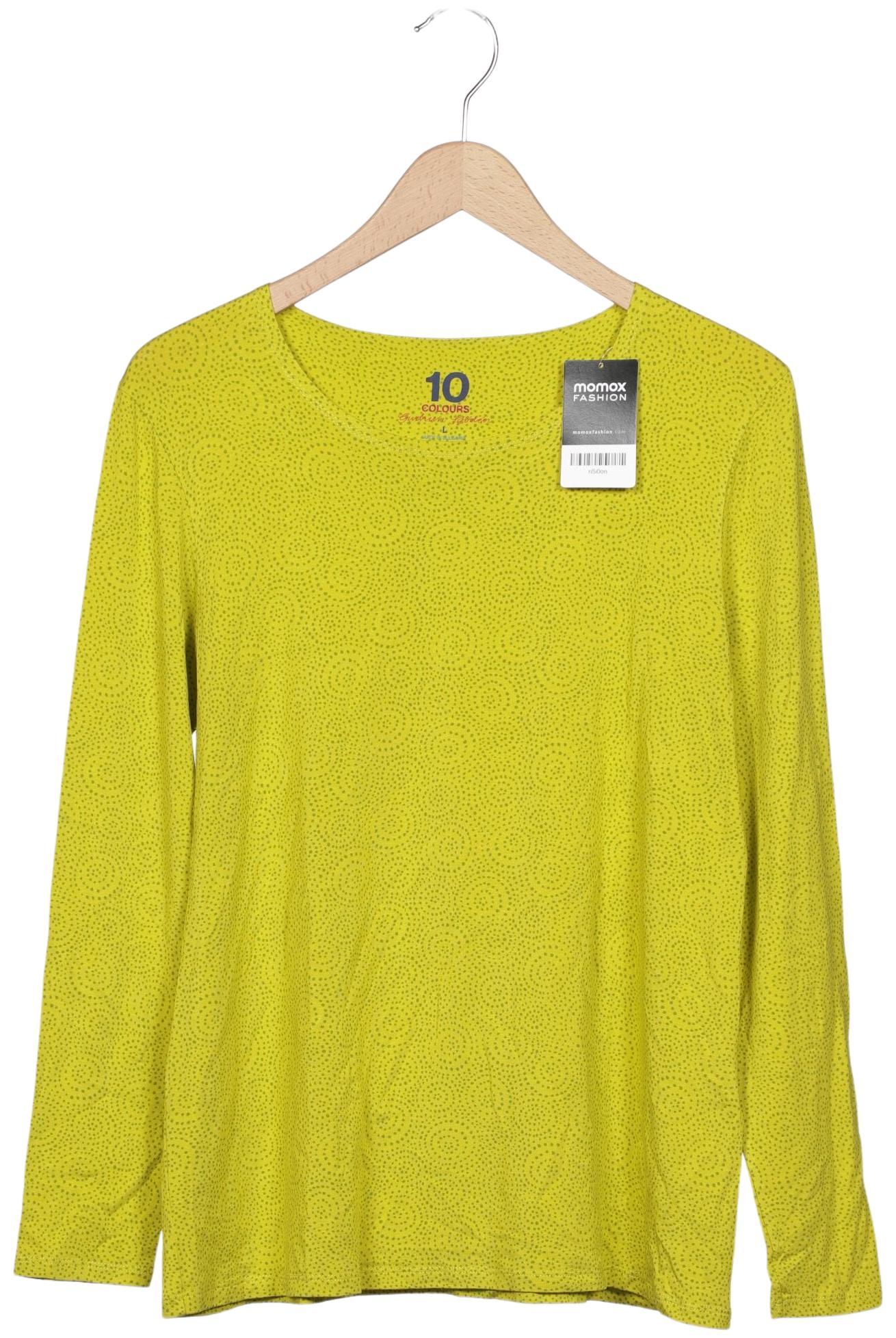 

Gudrun Sjödén Damen Langarmshirt, hellgrün, Gr. 42