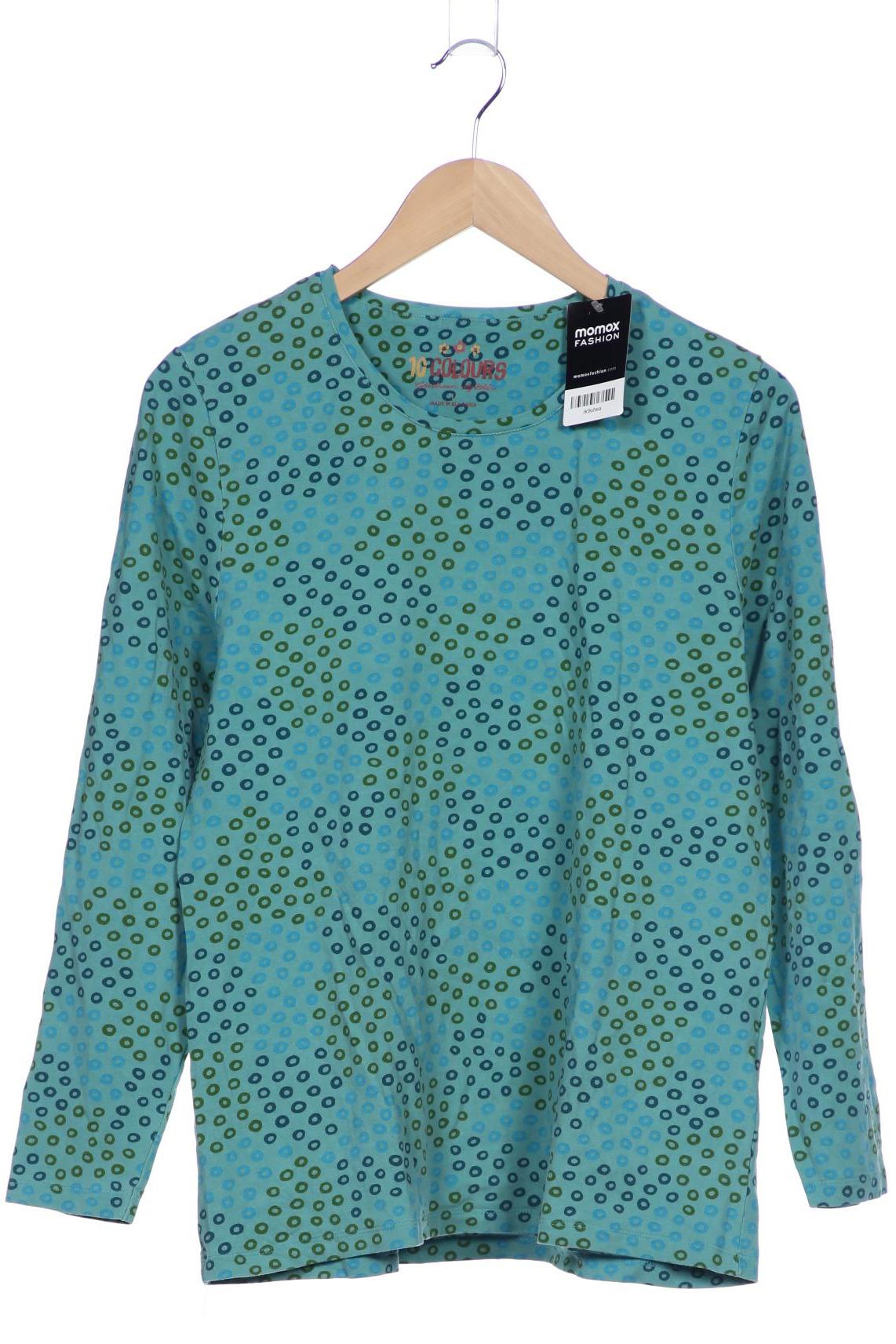 

Gudrun Sjödén Damen Langarmshirt, türkis, Gr. 42