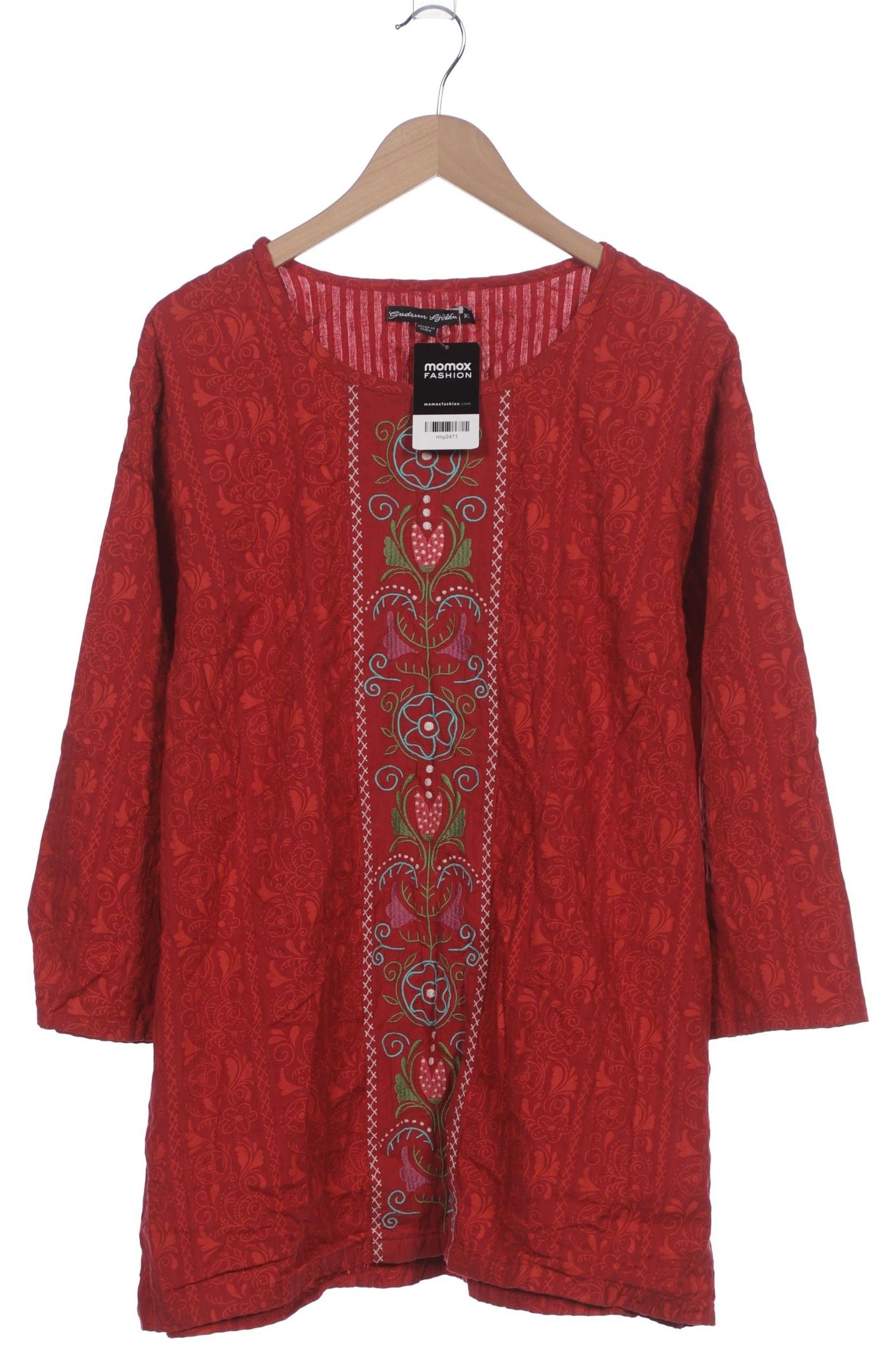

Gudrun Sjödén Damen Langarmshirt, rot, Gr. 44
