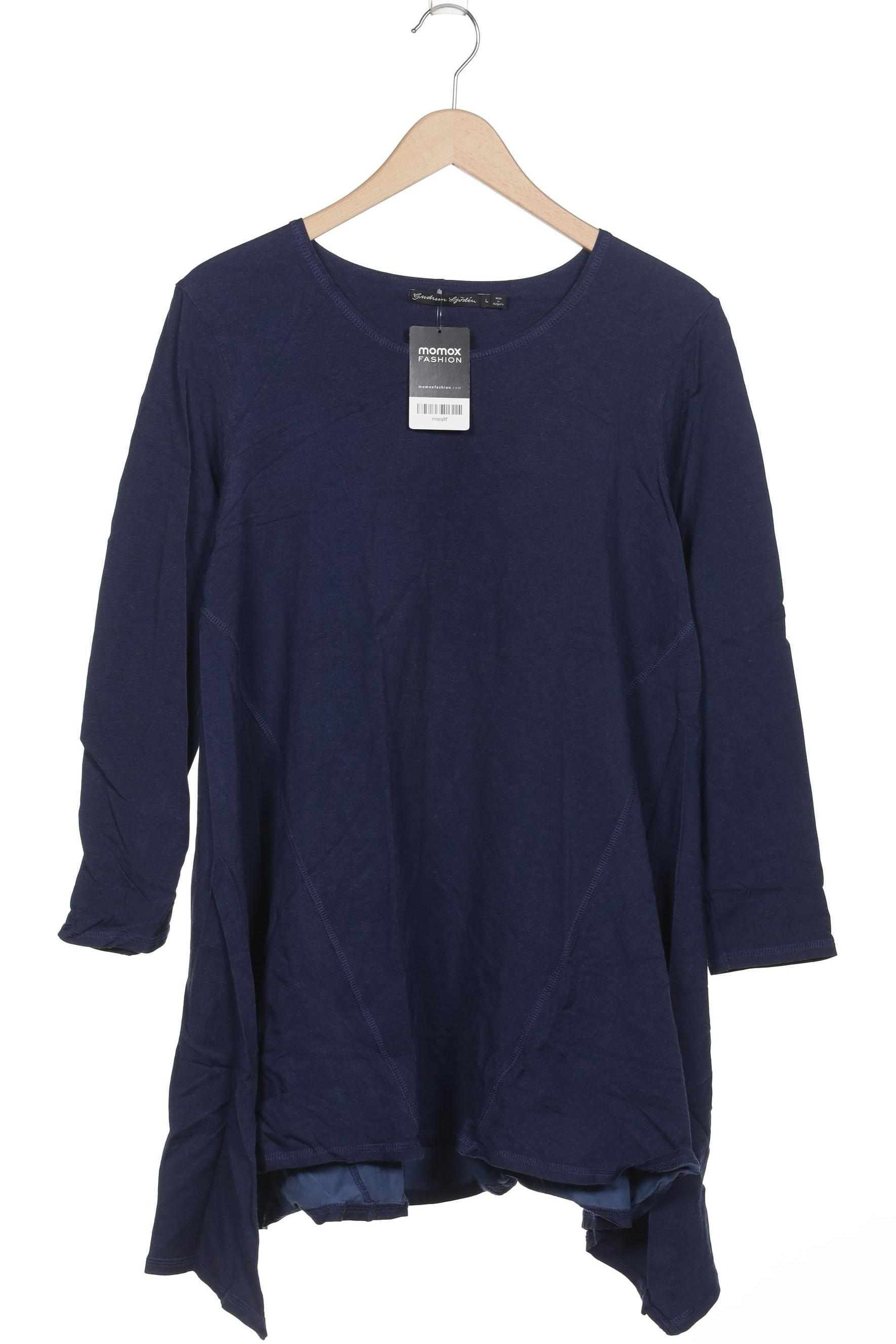 

Gudrun Sjödén Damen Langarmshirt, marineblau, Gr. 42