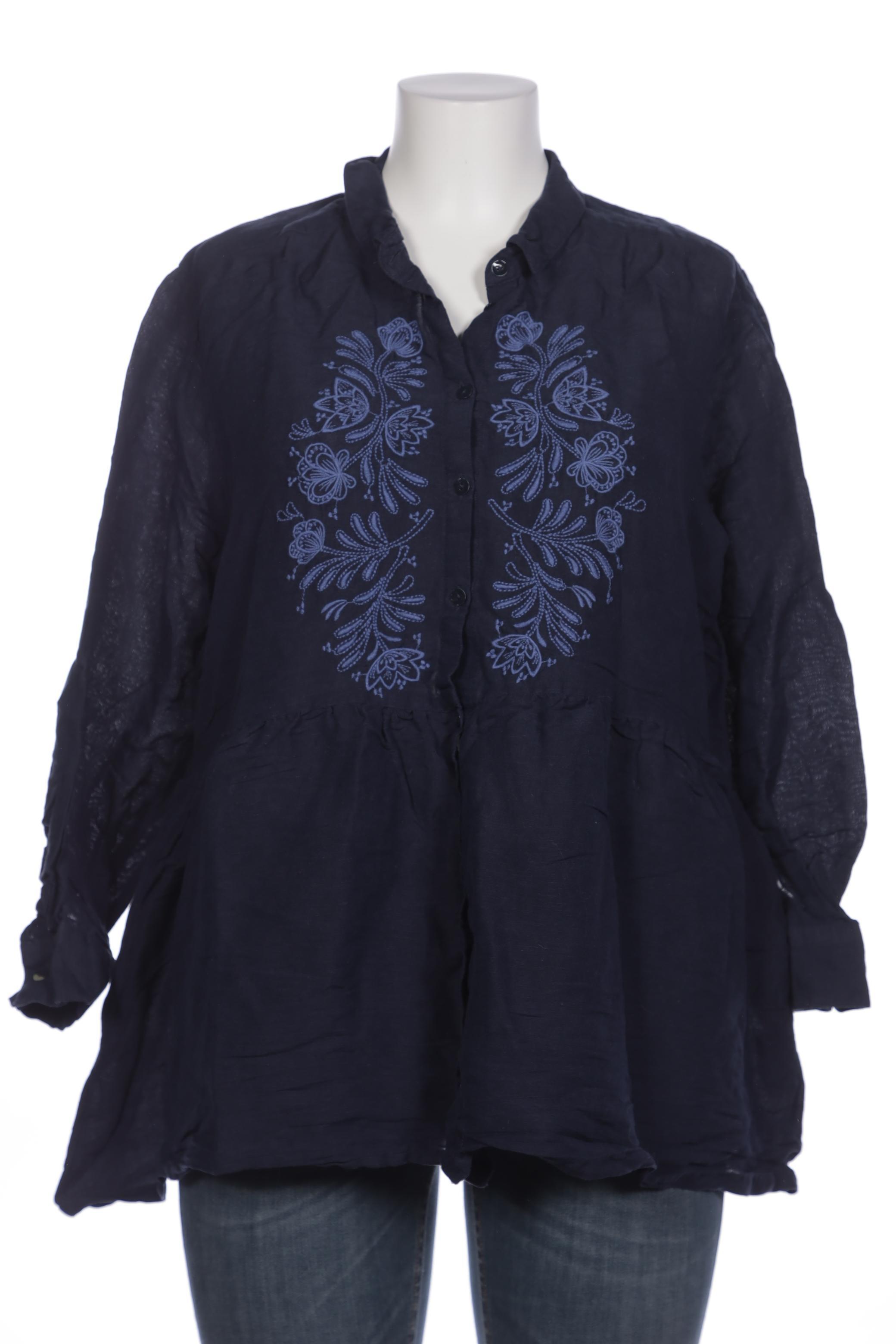 

Gudrun Sjödén Damen Bluse, marineblau, Gr. 44