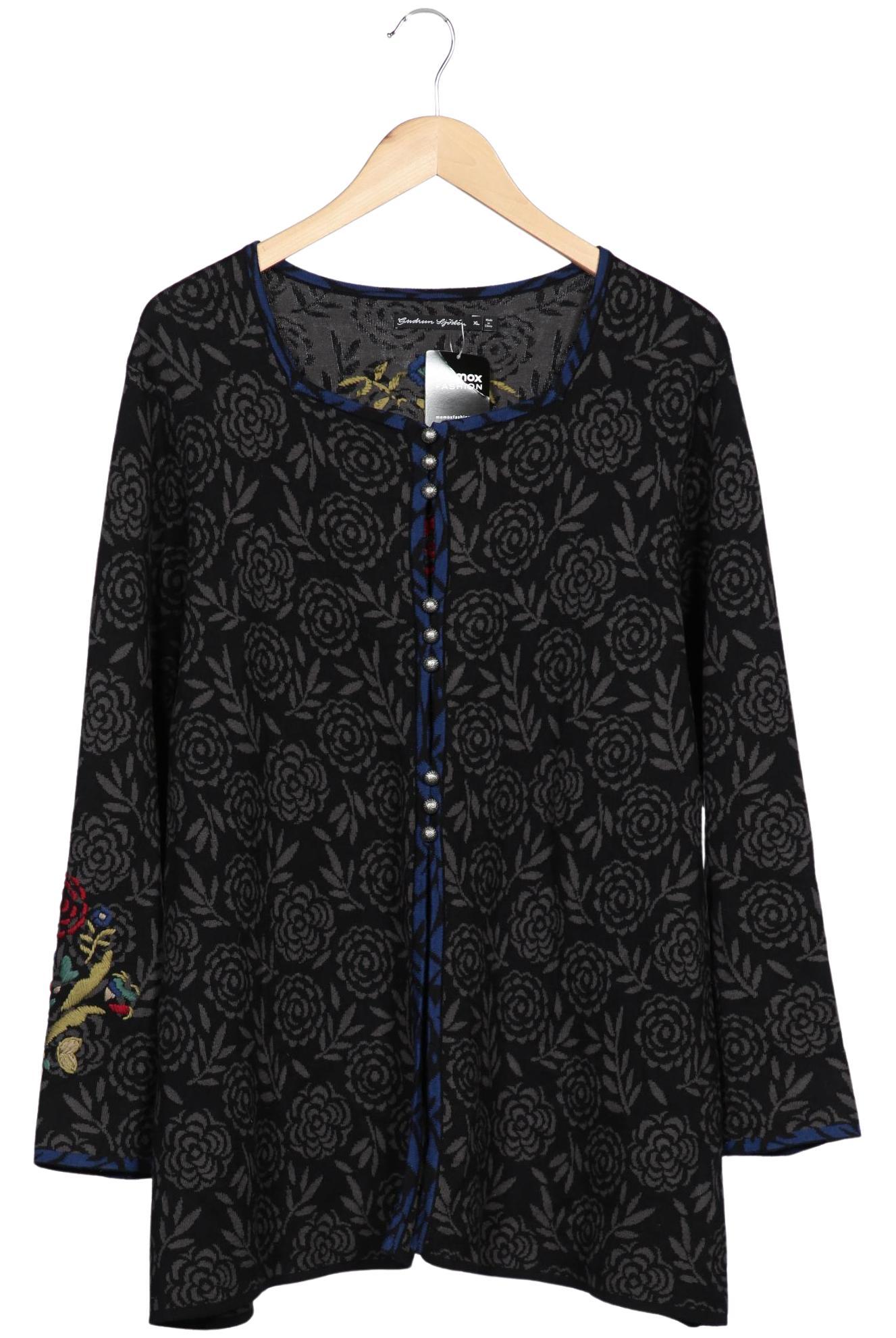 

Gudrun Sjödén Damen Strickjacke, schwarz, Gr. 44