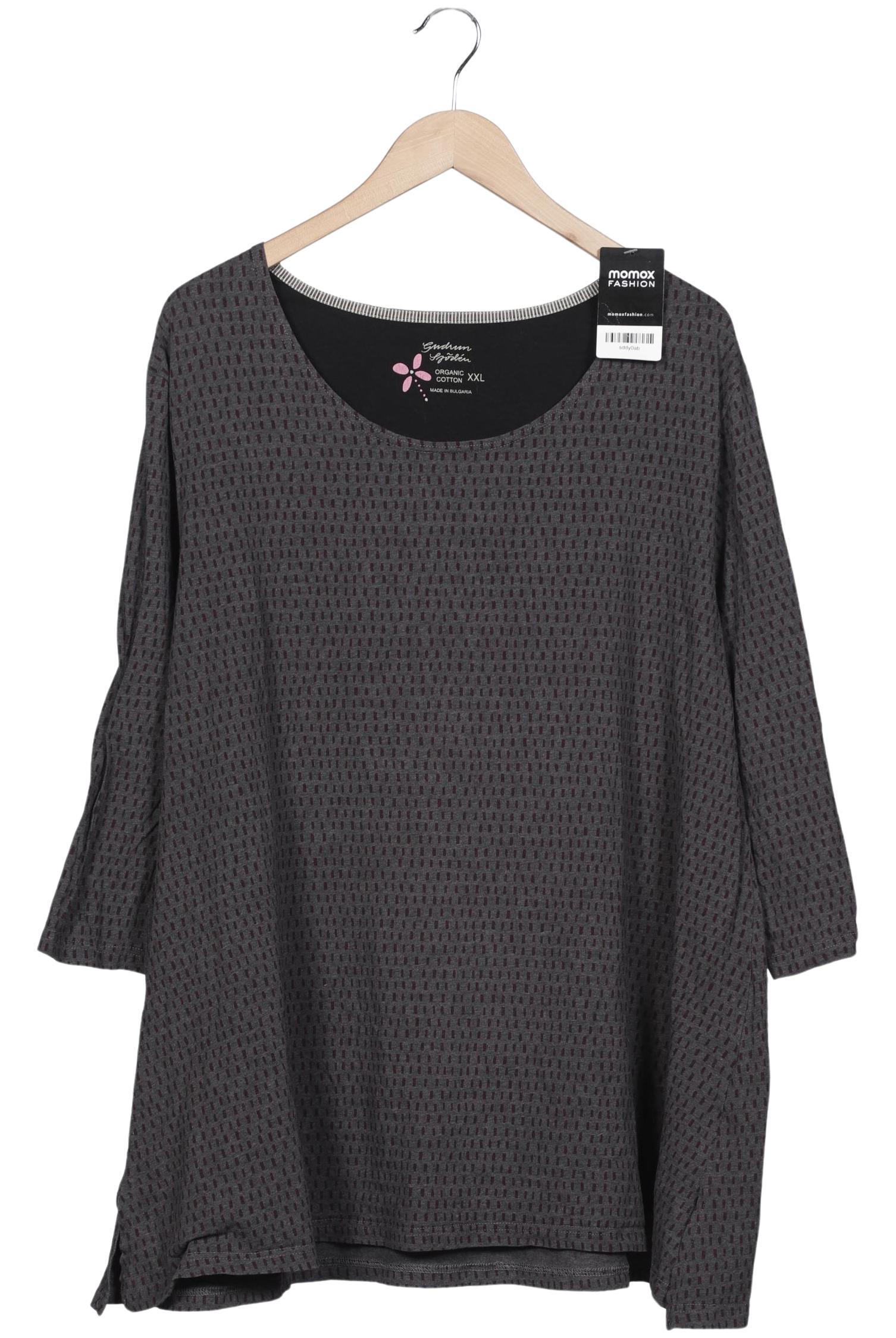 

Gudrun Sjödén Damen Langarmshirt, grau, Gr. 46