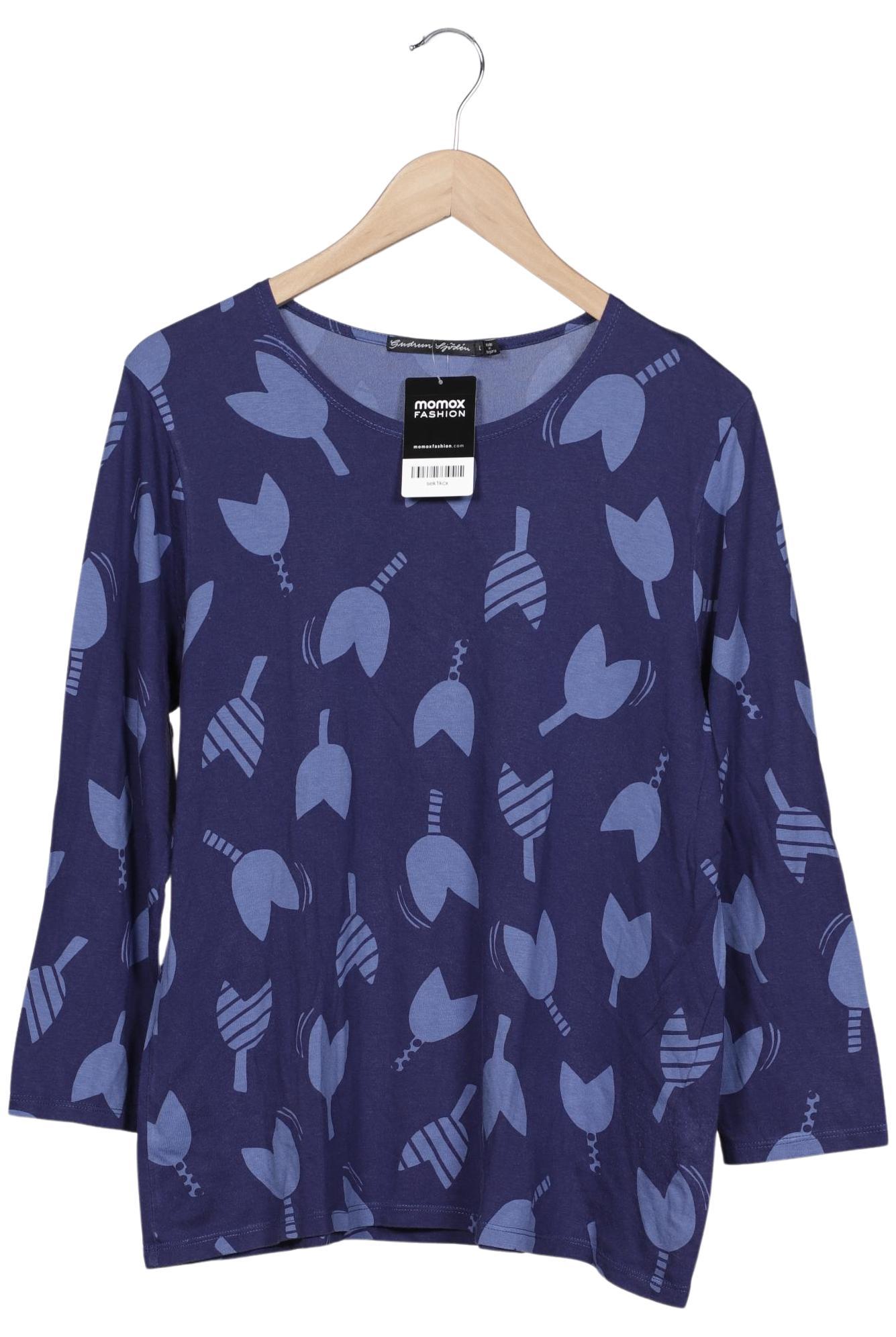 

Gudrun Sjödén Damen Langarmshirt, blau, Gr. 42