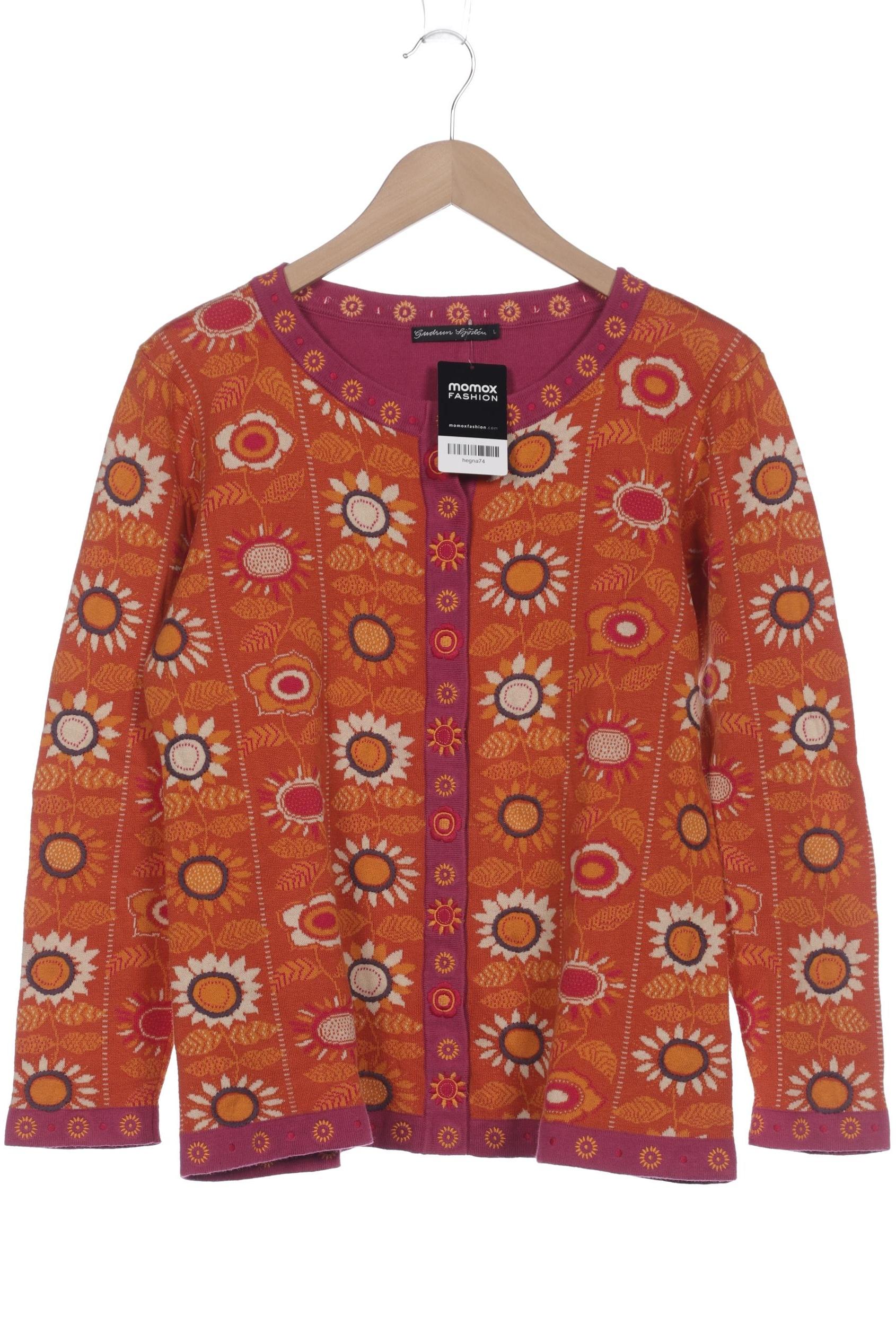 

Gudrun Sjödén Damen Strickjacke, orange, Gr. 42