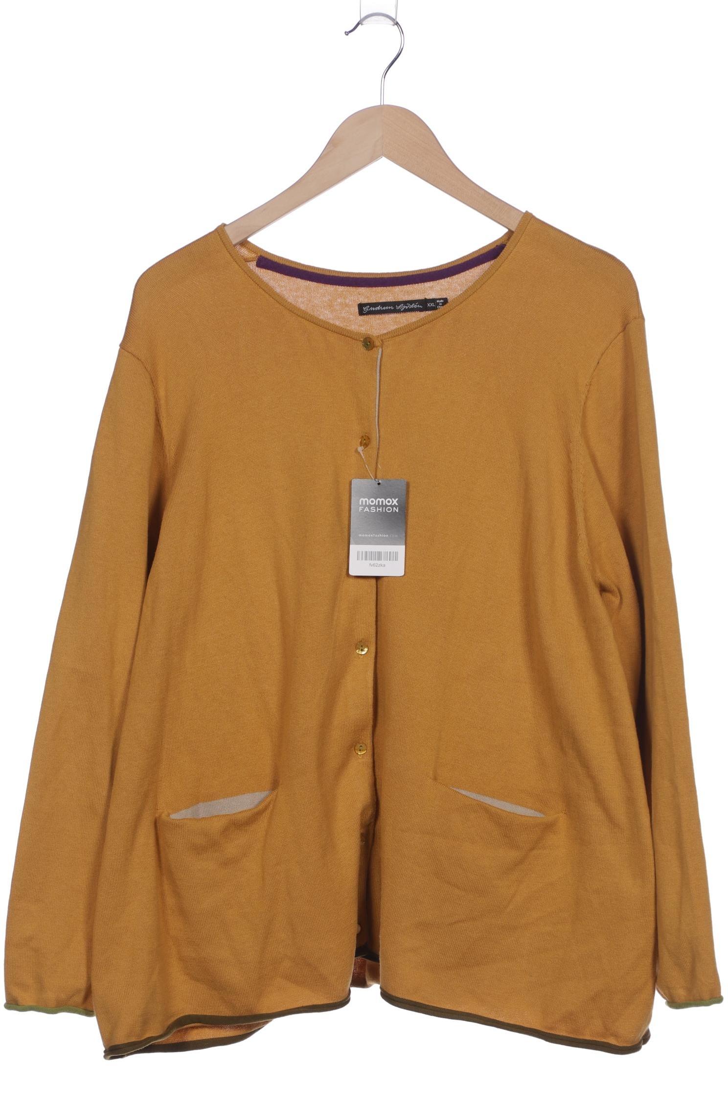 

Gudrun Sjödén Damen Strickjacke, orange, Gr. 46