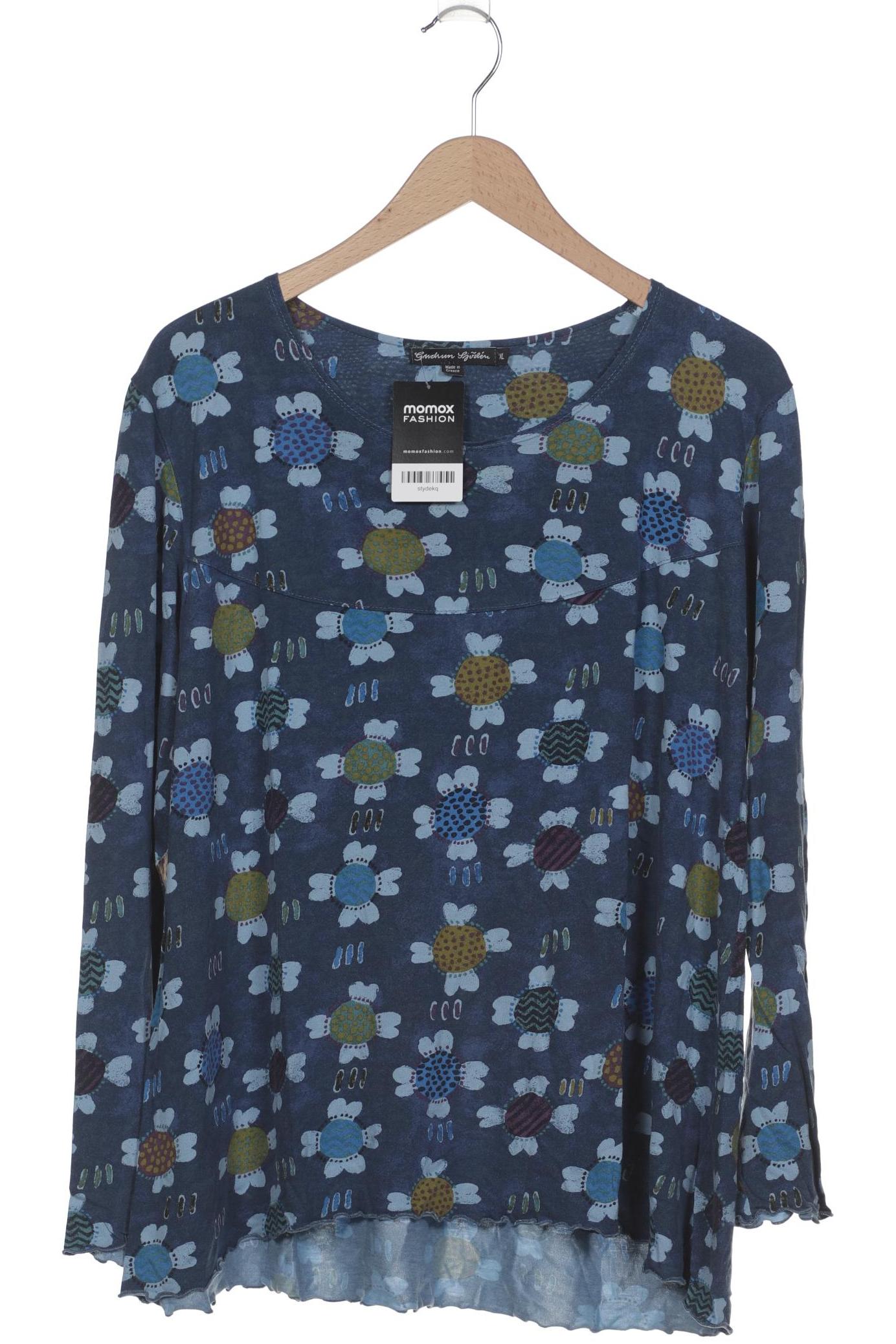 

Gudrun Sjödén Damen Langarmshirt, marineblau, Gr. 44