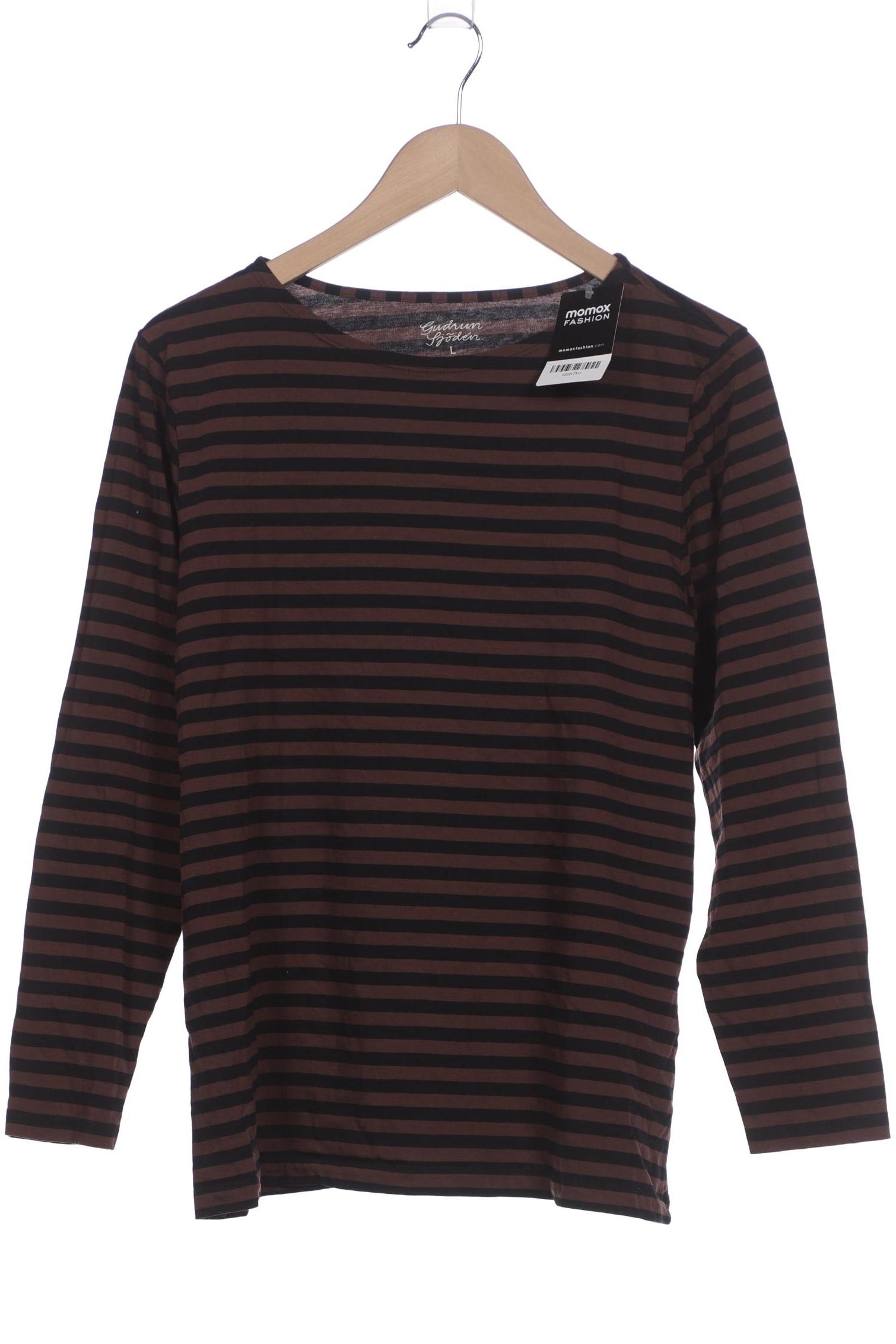 

Gudrun Sjödén Damen Langarmshirt, braun, Gr. 42