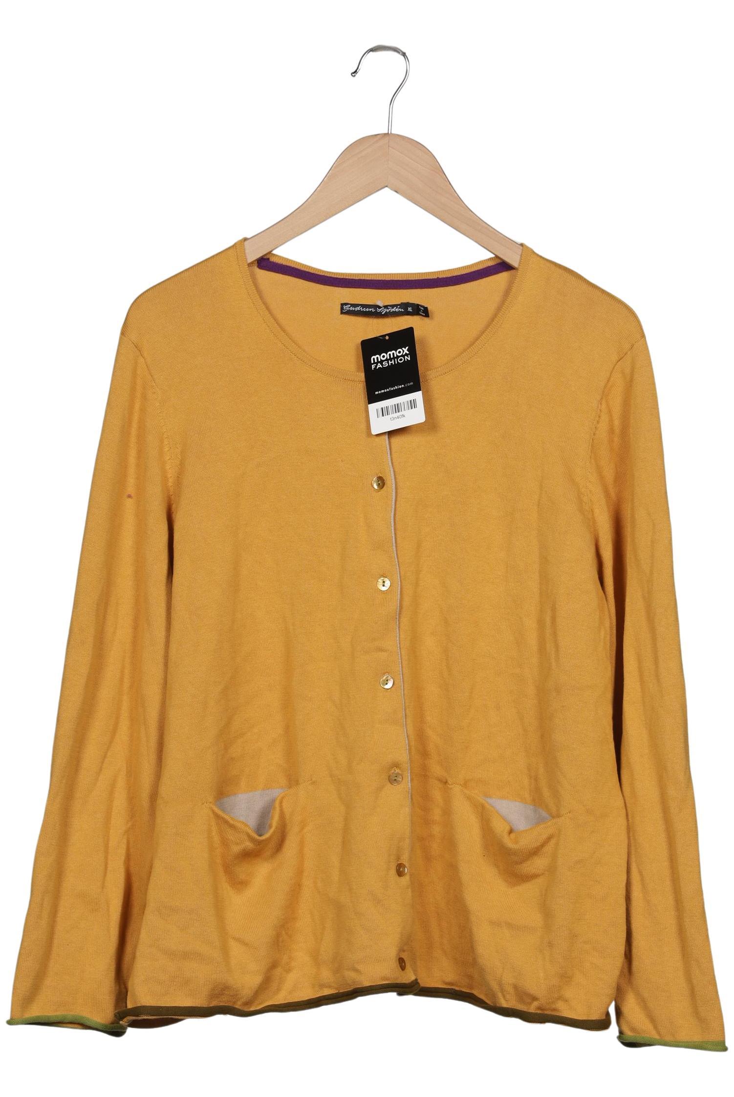 

Gudrun Sjödén Damen Strickjacke, gelb, Gr. 44