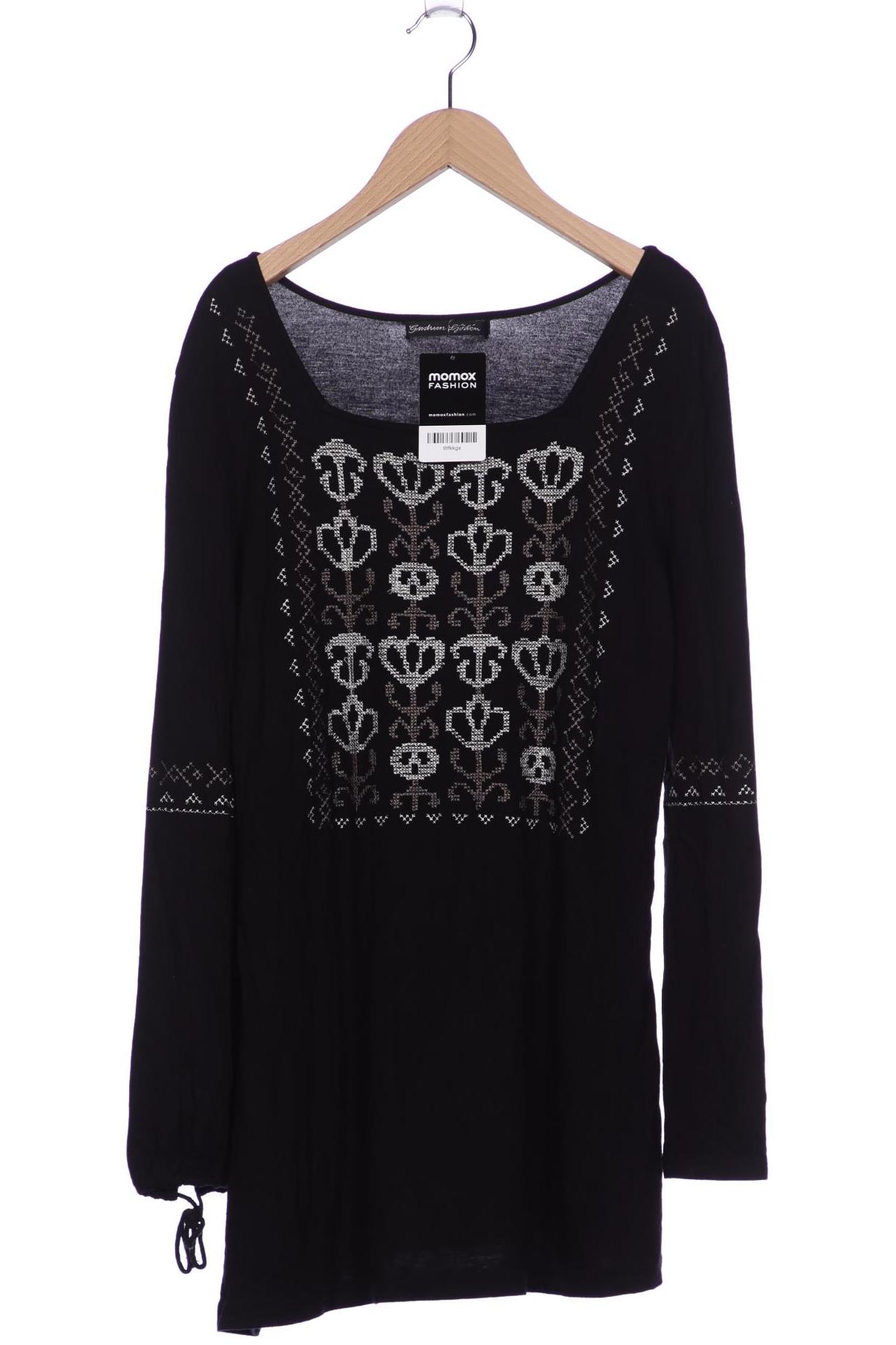 

Gudrun Sjödén Damen Langarmshirt, schwarz, Gr. 38