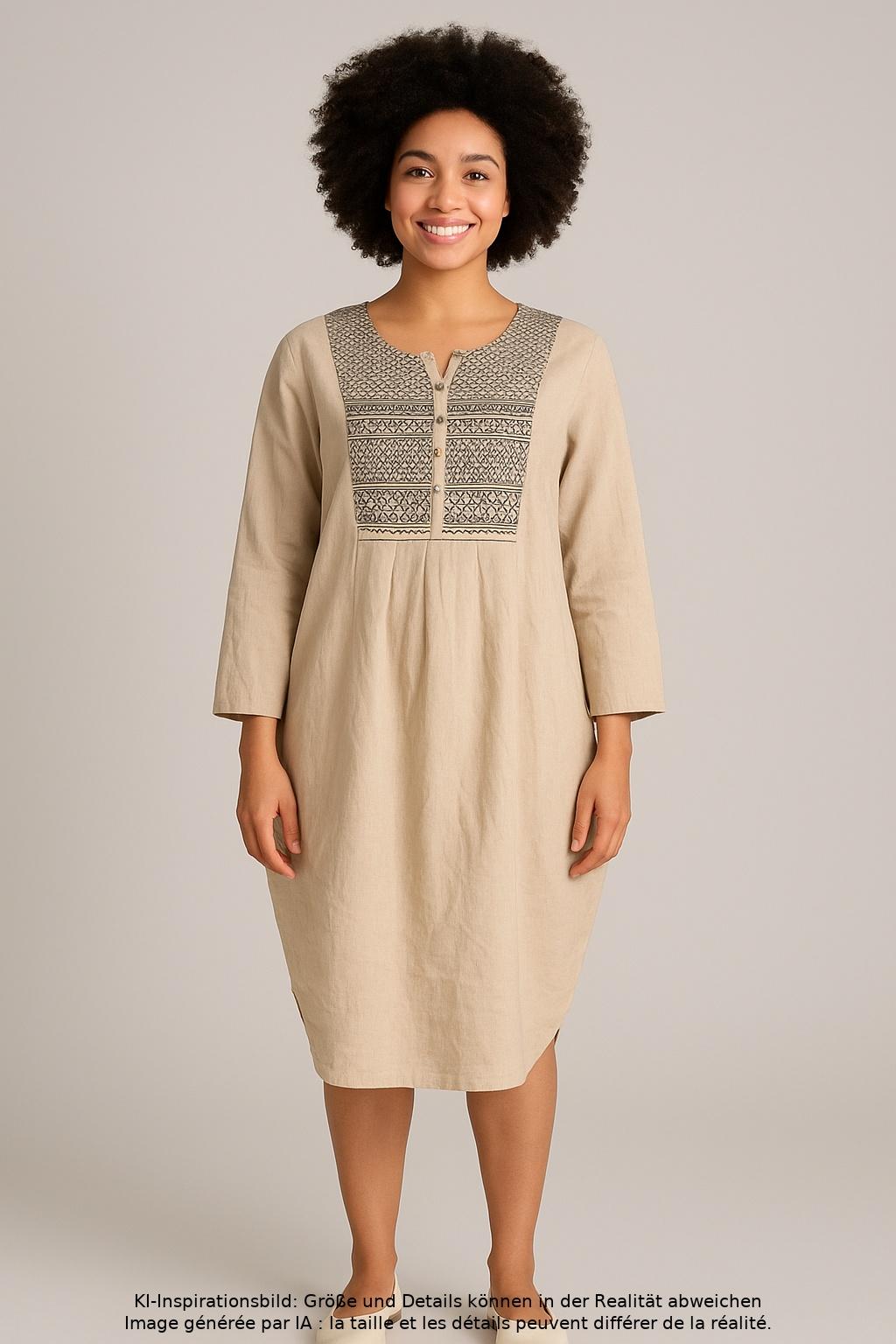 

Gudrun Sjödén Damen Kleid, beige, Gr. 38