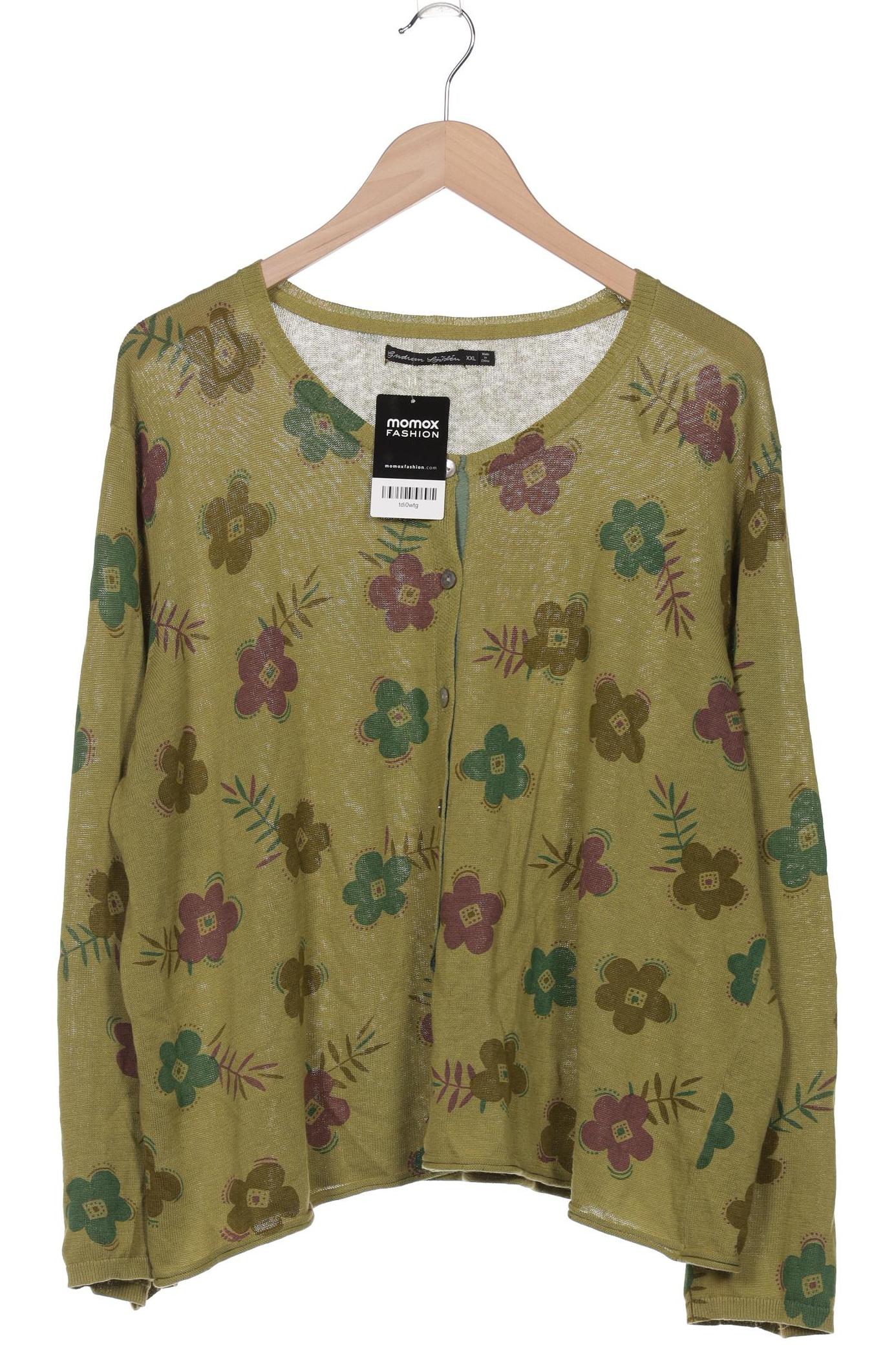 

Gudrun Sjödén Damen Strickjacke, grün, Gr. 46