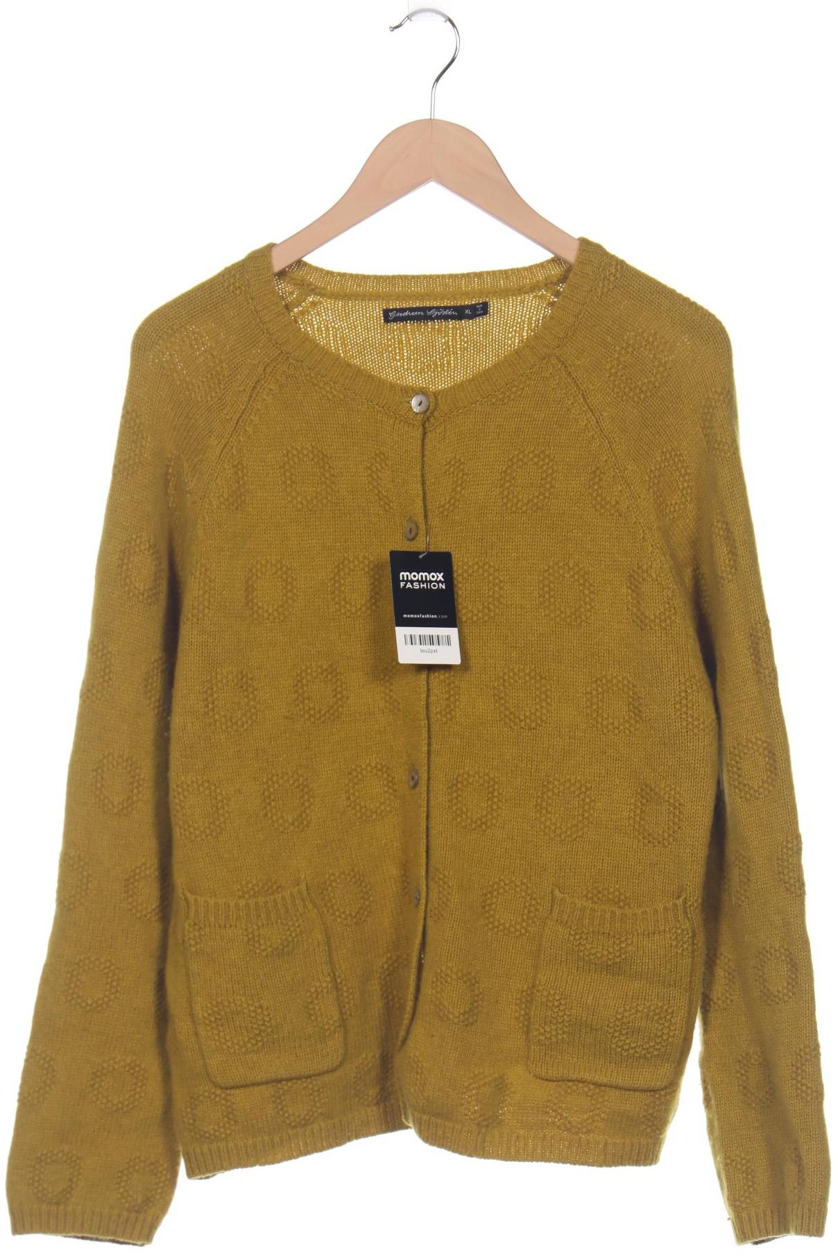 

Gudrun Sjödén Damen Strickjacke, gelb, Gr. 44