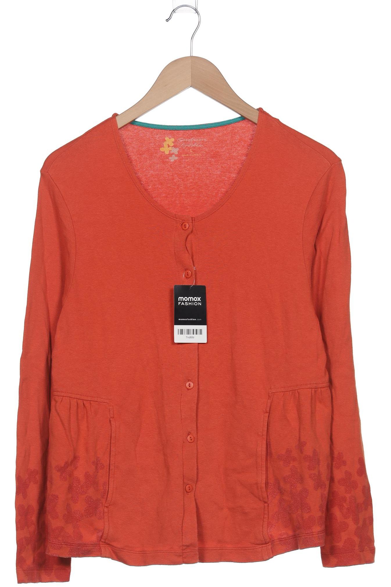 

Gudrun Sjödén Damen Strickjacke, orange, Gr. 42
