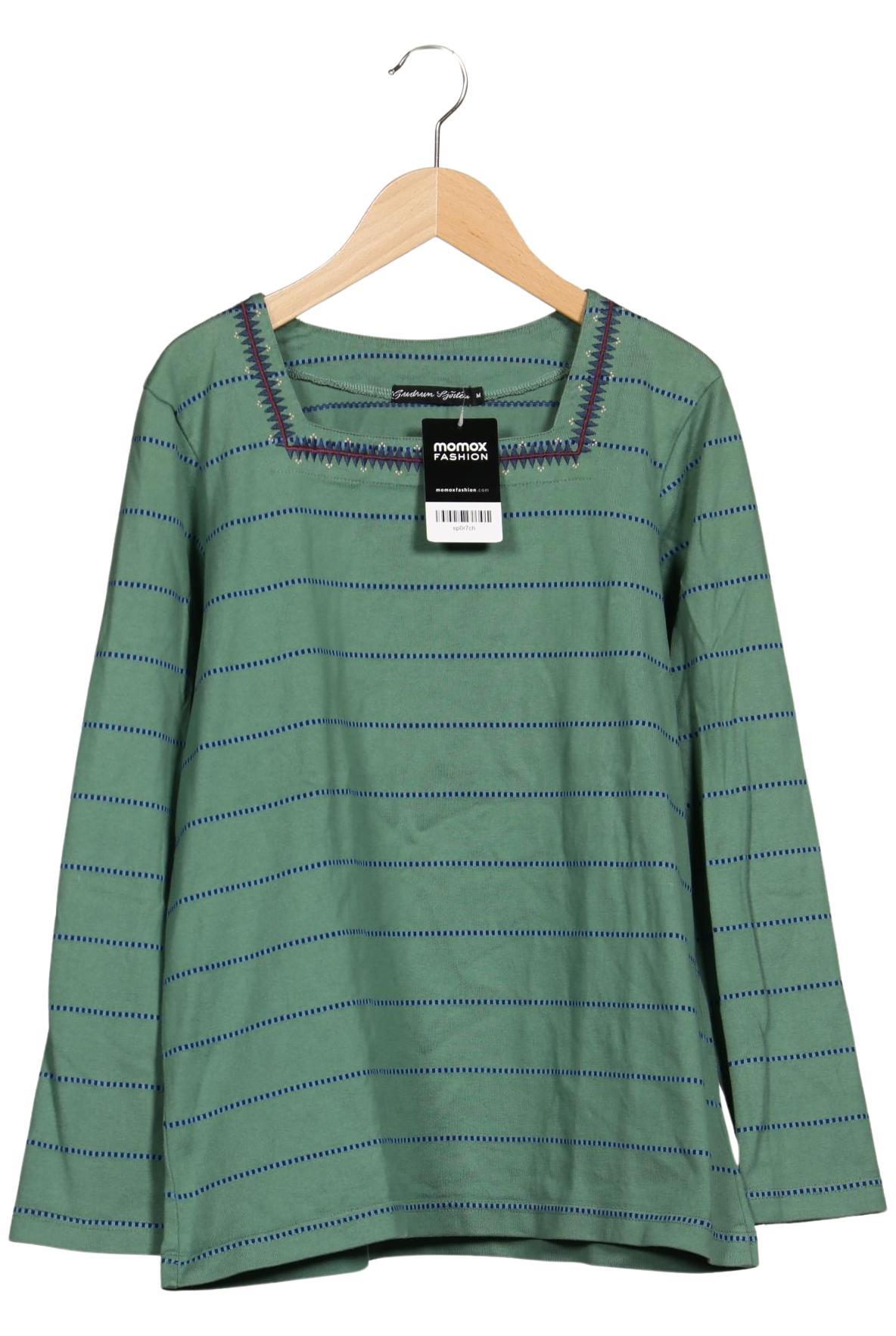 

Gudrun Sjödén Damen Langarmshirt, türkis, Gr. 38