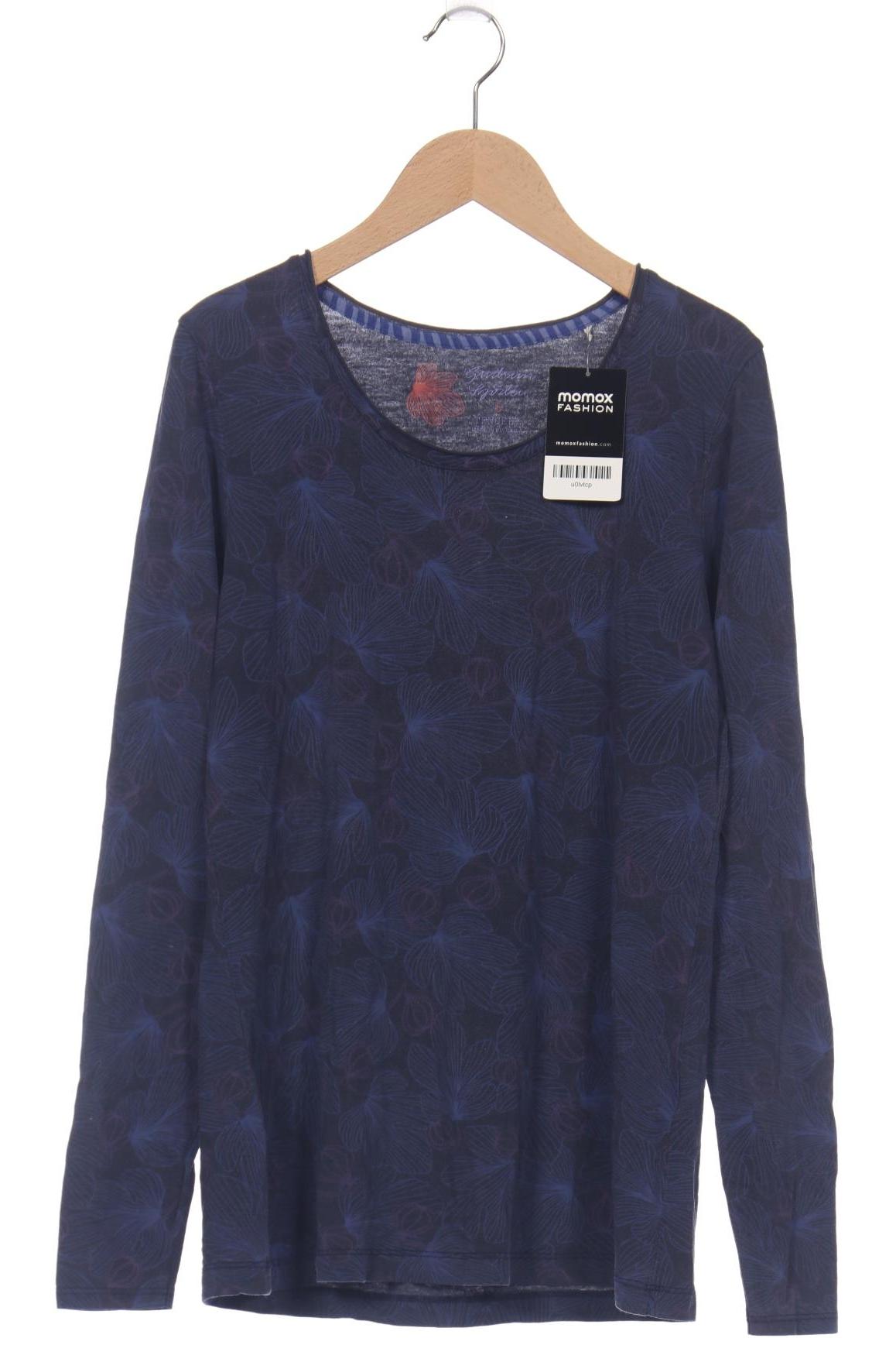

Gudrun Sjödén Damen Langarmshirt, marineblau, Gr. 36