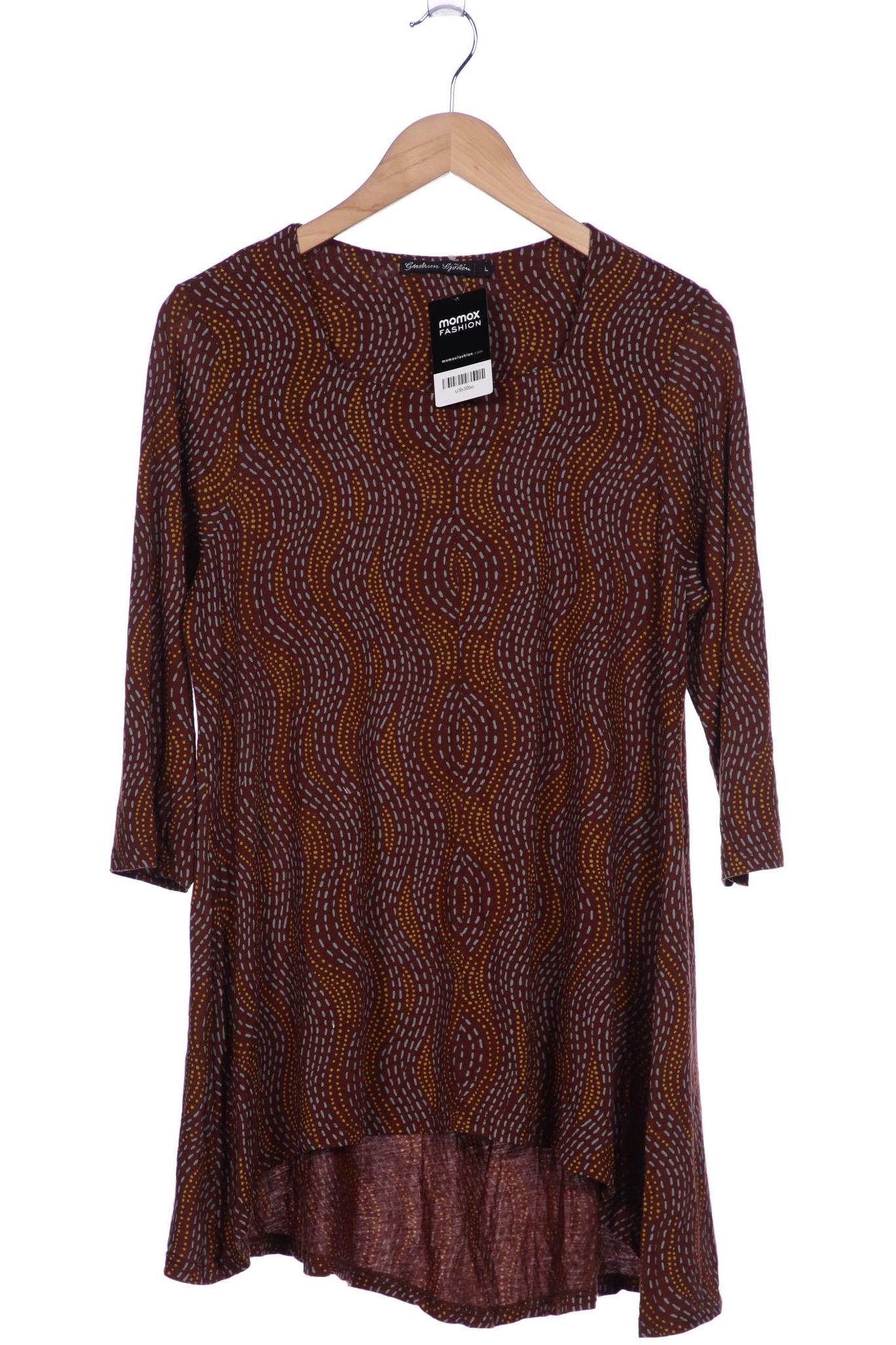 

Gudrun Sjödén Damen Langarmshirt, braun, Gr. 42
