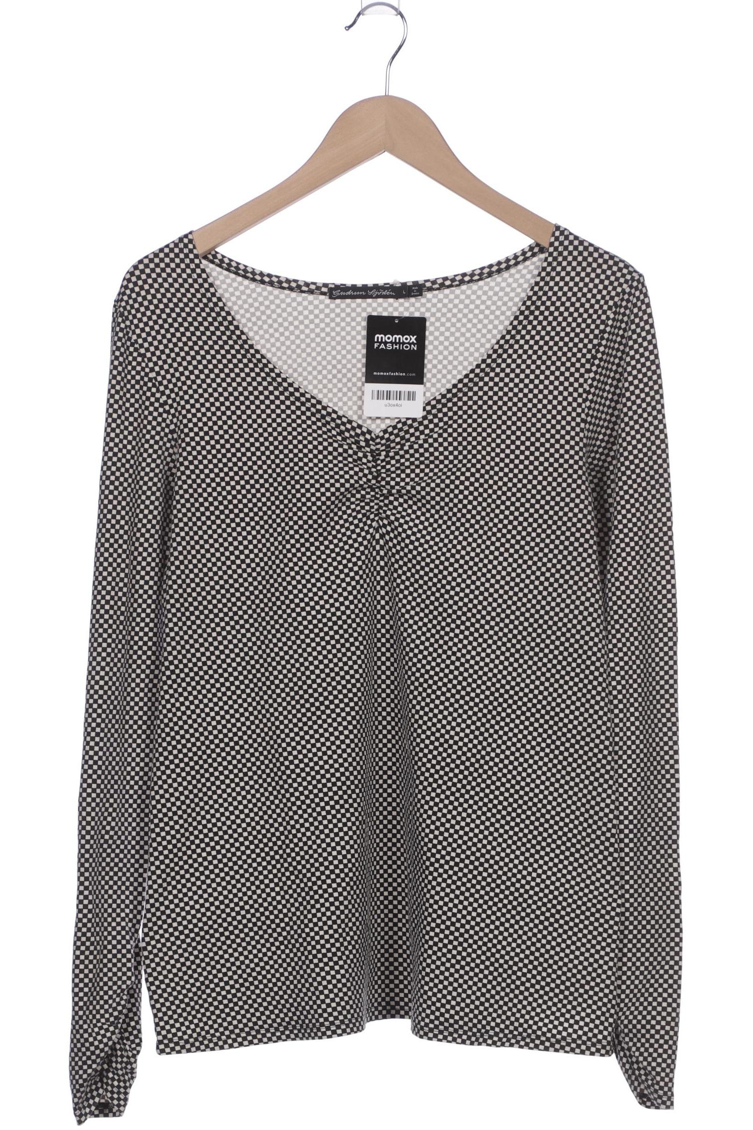 

Gudrun Sjödén Damen Langarmshirt, schwarz, Gr. 42