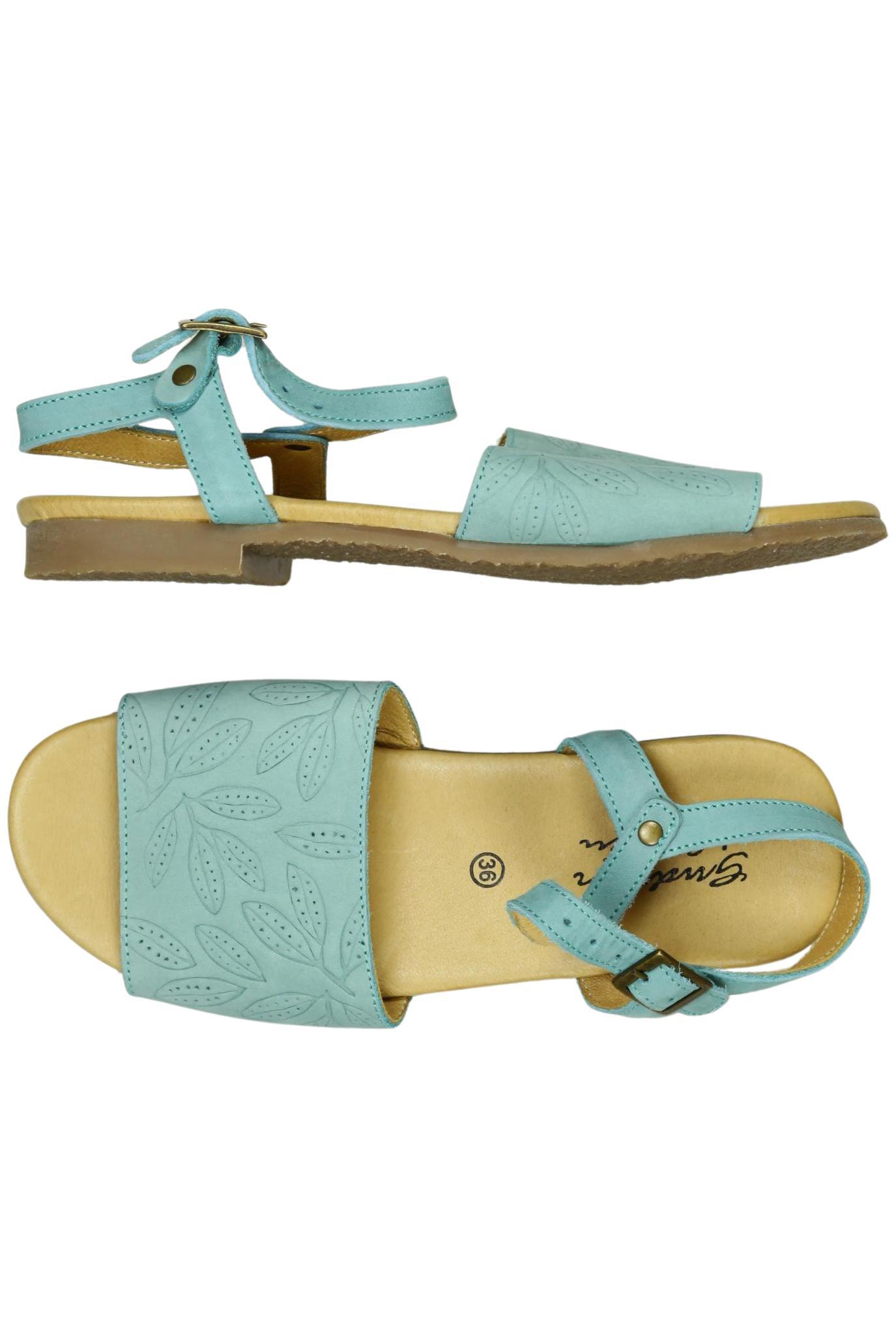 

Gudrun Sjödén Damen Sandale, türkis, Gr. 36