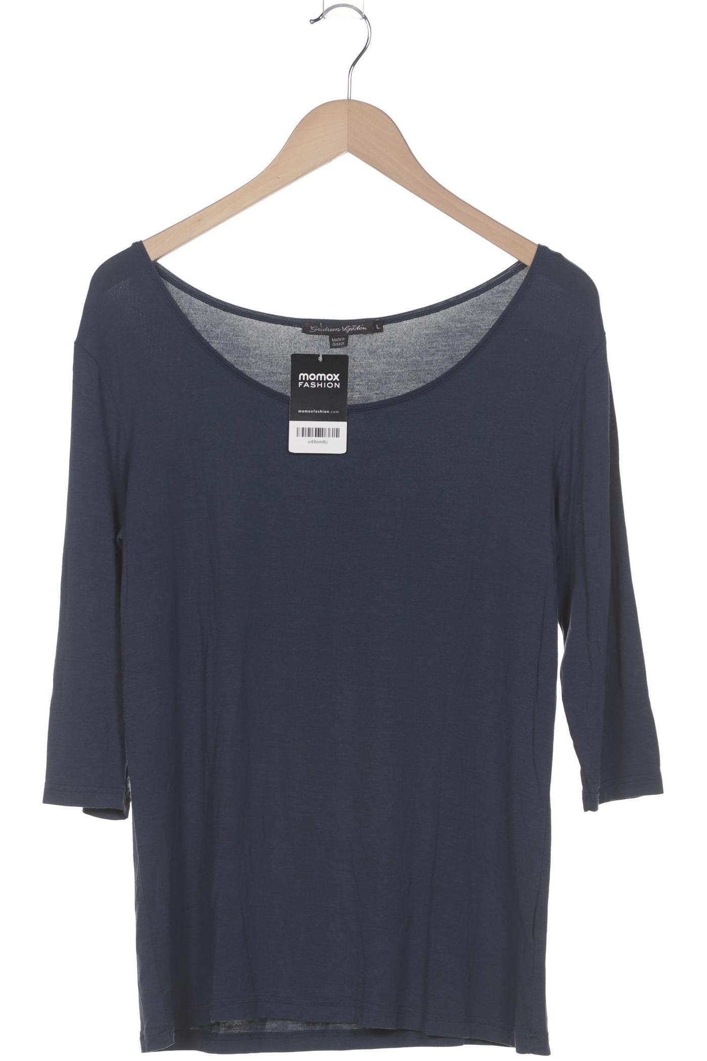 

Gudrun Sjödén Damen Langarmshirt, marineblau, Gr. 42