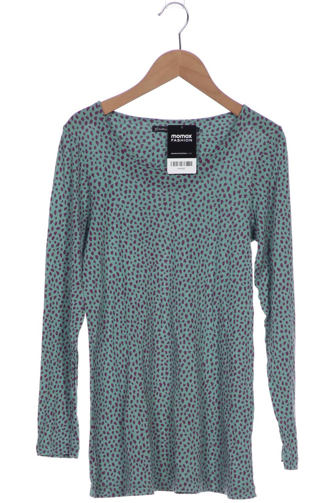 

Gudrun Sjödén Damen Langarmshirt, türkis, Gr. 34
