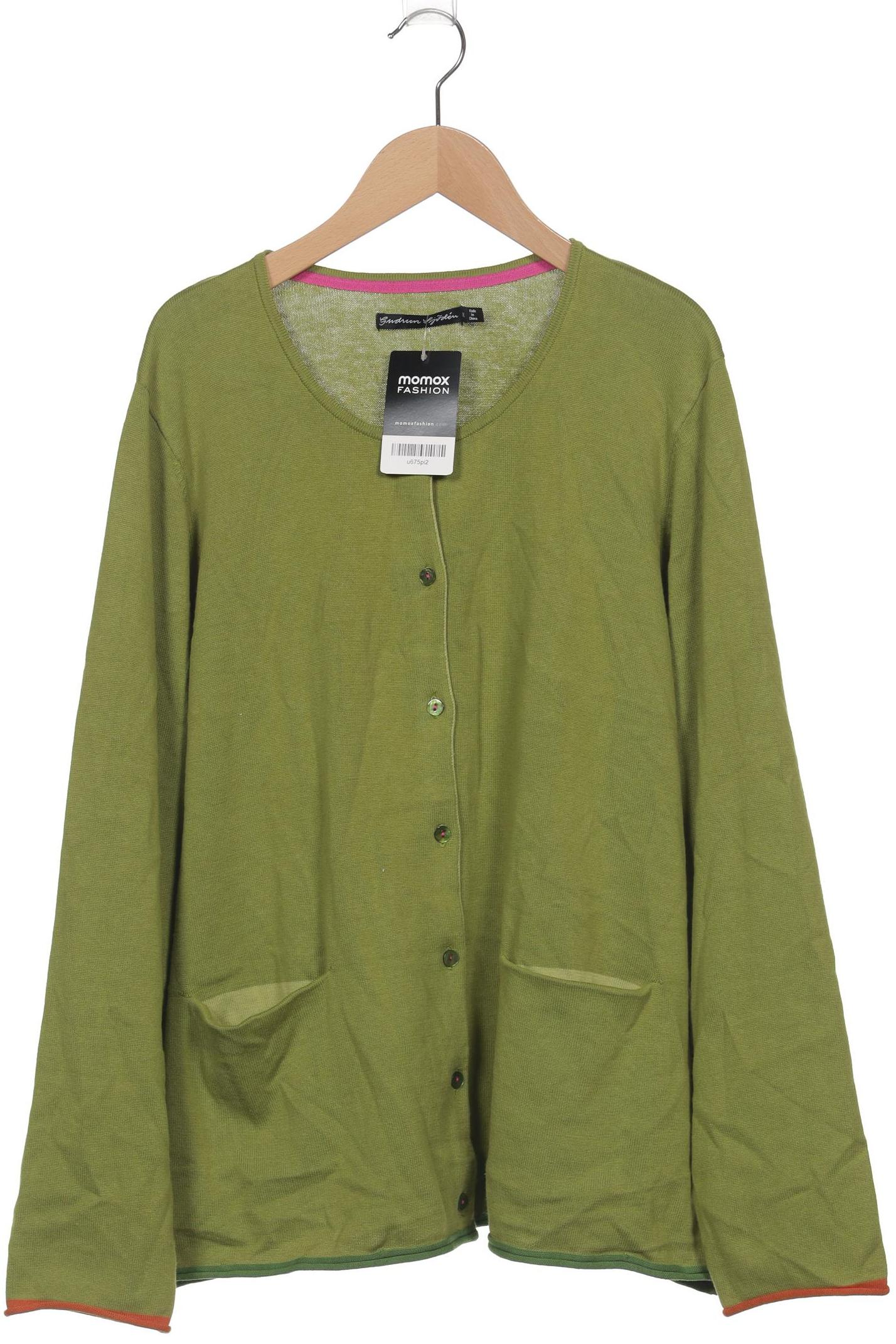 

Gudrun Sjödén Damen Strickjacke, grün, Gr. 44