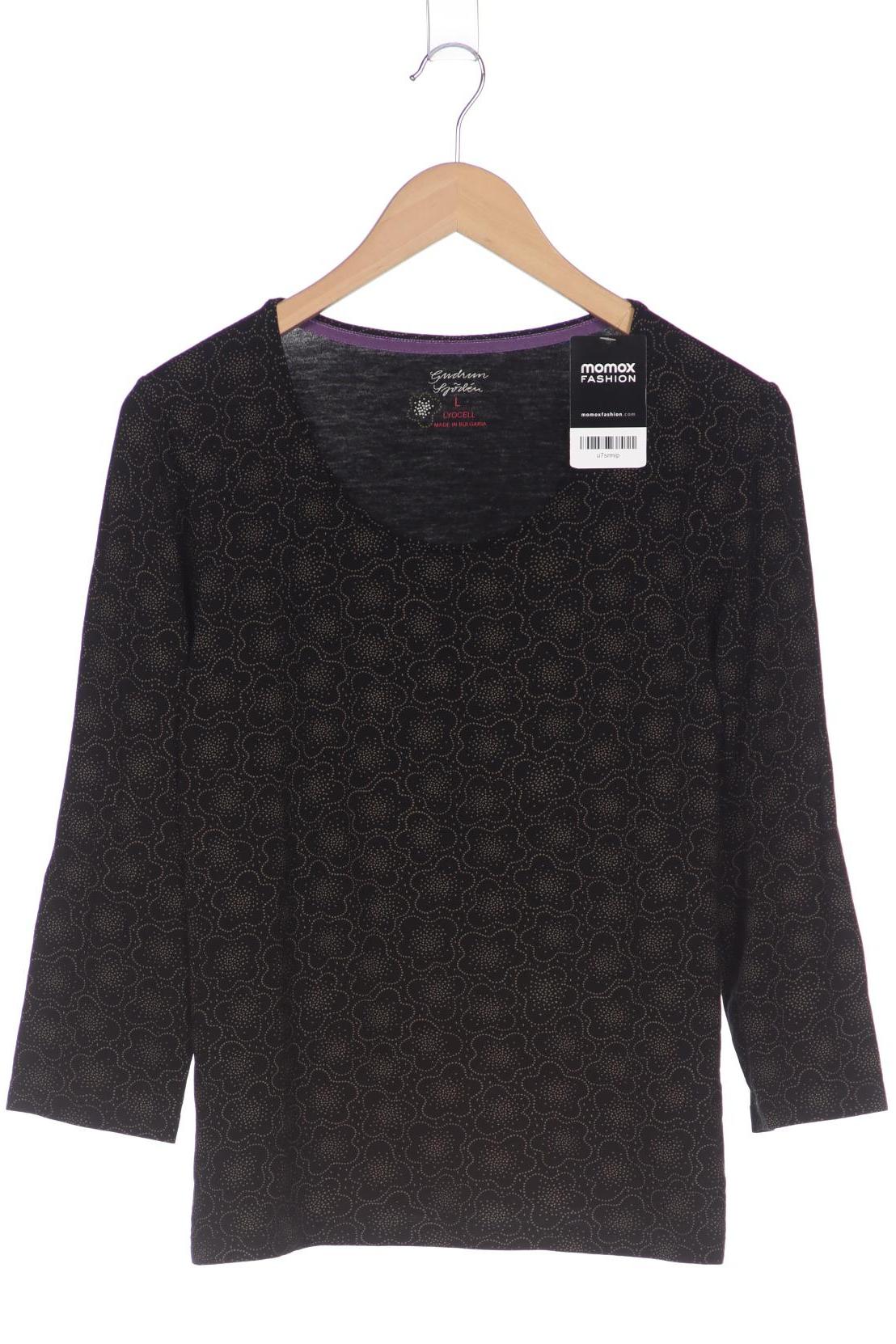 

Gudrun Sjödén Damen Langarmshirt, schwarz, Gr. 42