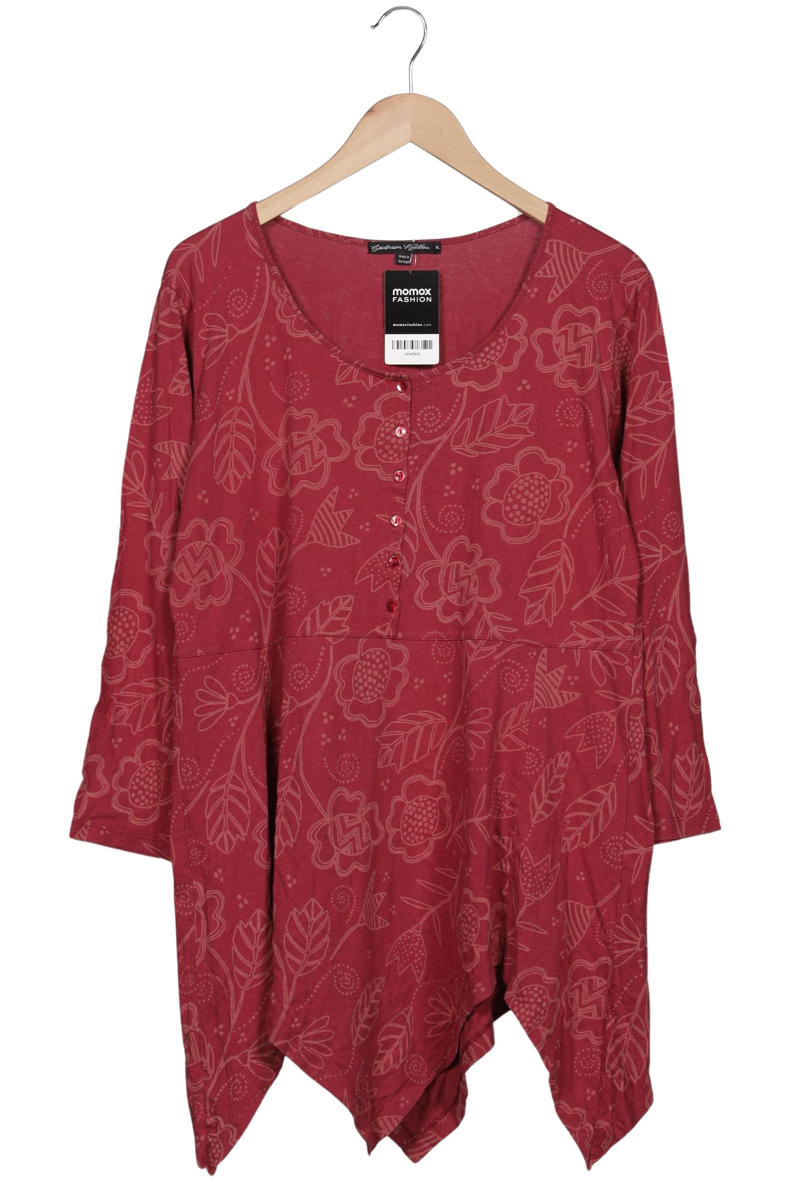 

Gudrun Sjödén Damen Langarmshirt, bordeaux, Gr. 44