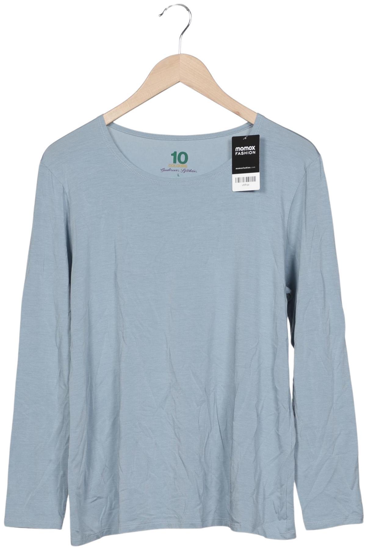 

Gudrun Sjödén Damen Langarmshirt, hellblau, Gr. 42