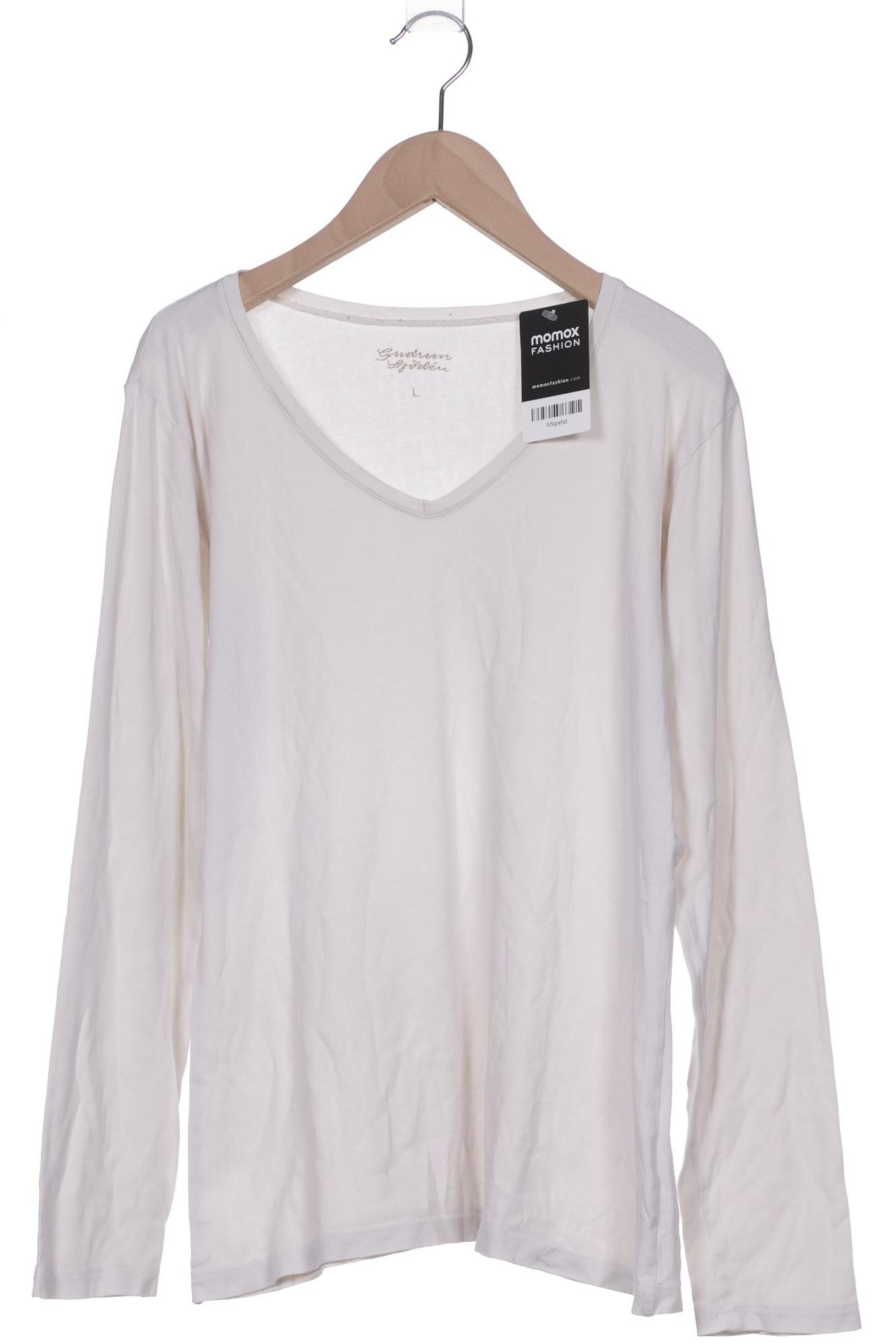 

Gudrun Sjödén Damen Langarmshirt, weiß, Gr. 42