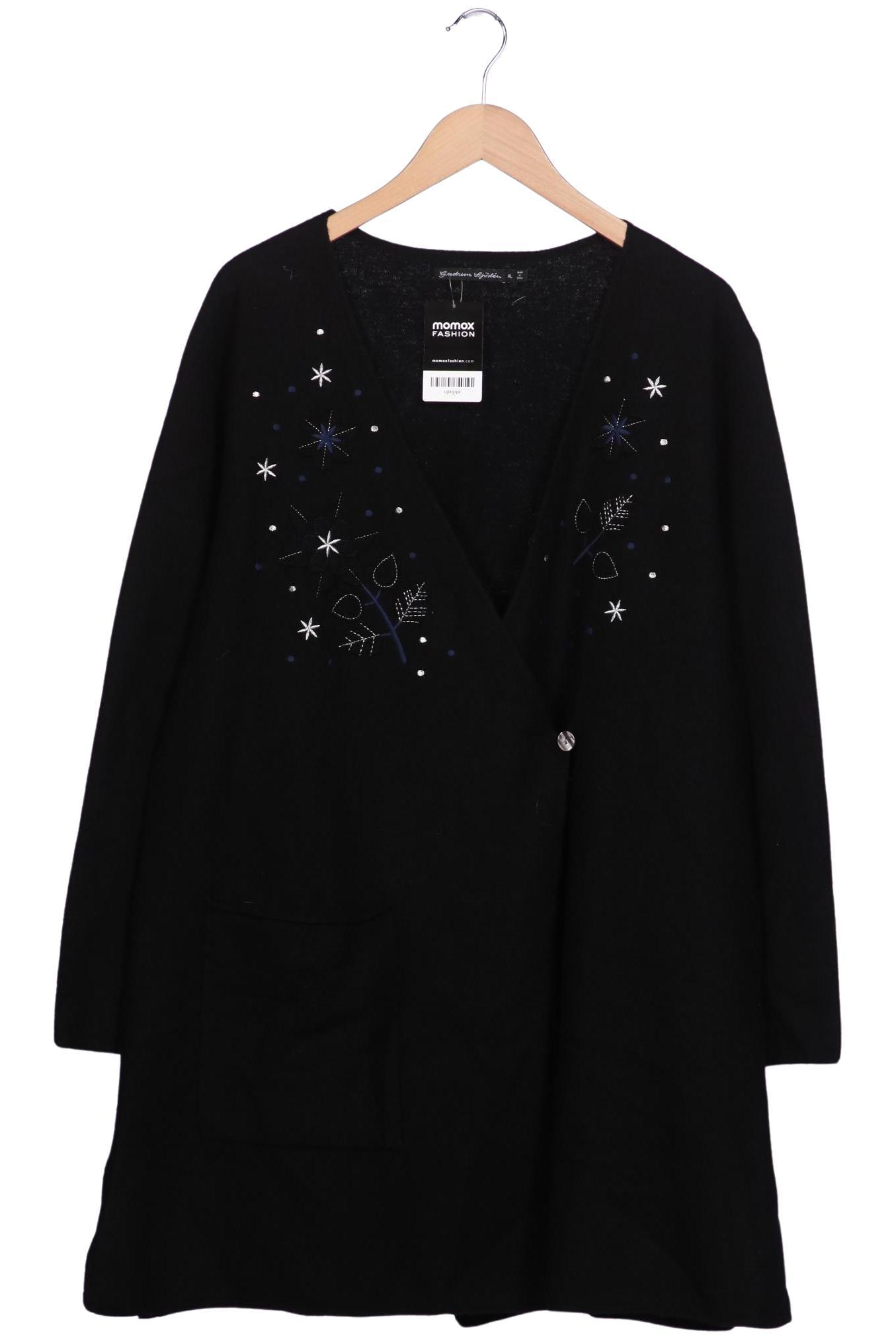 

Gudrun Sjödén Damen Strickjacke, schwarz, Gr. 44