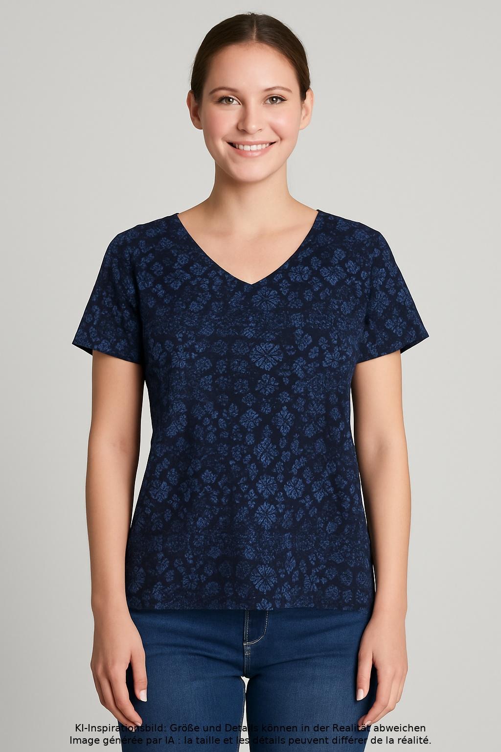 

Gudrun Sjödén Damen T-Shirt, marineblau, Gr. 36