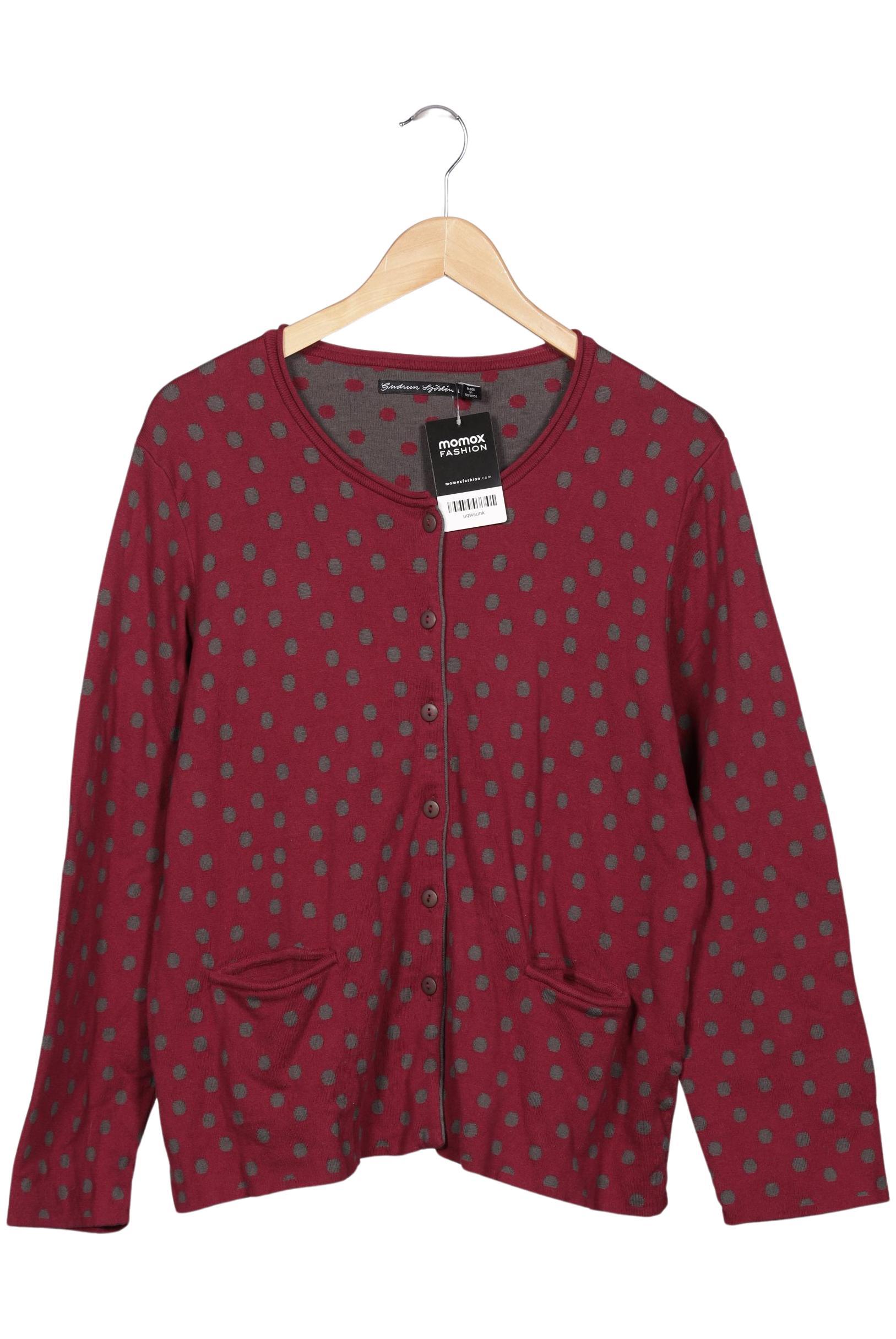 

Gudrun Sjödén Damen Strickjacke, bordeaux, Gr. 68