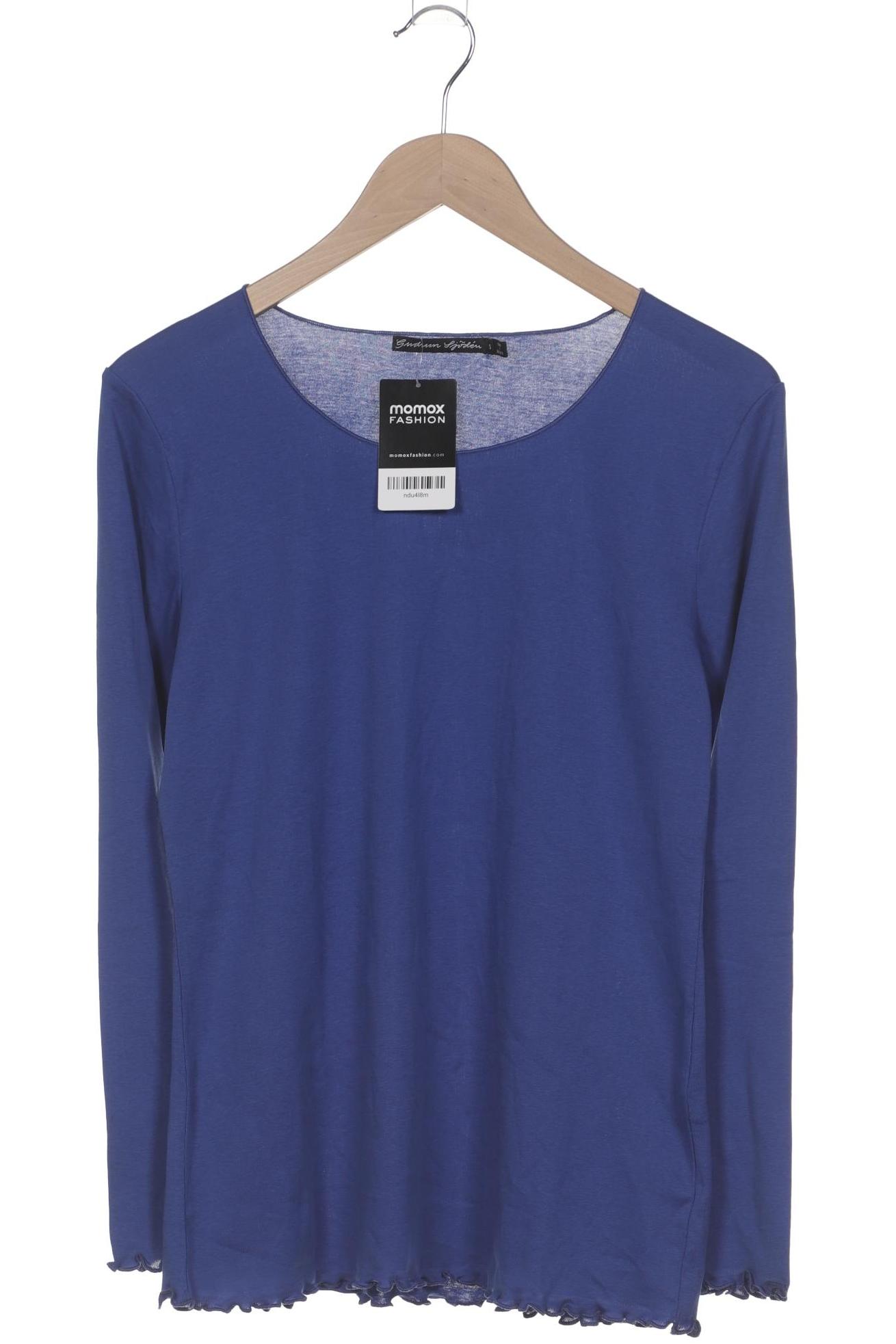 

Gudrun Sjödén Damen Langarmshirt, blau, Gr. 36