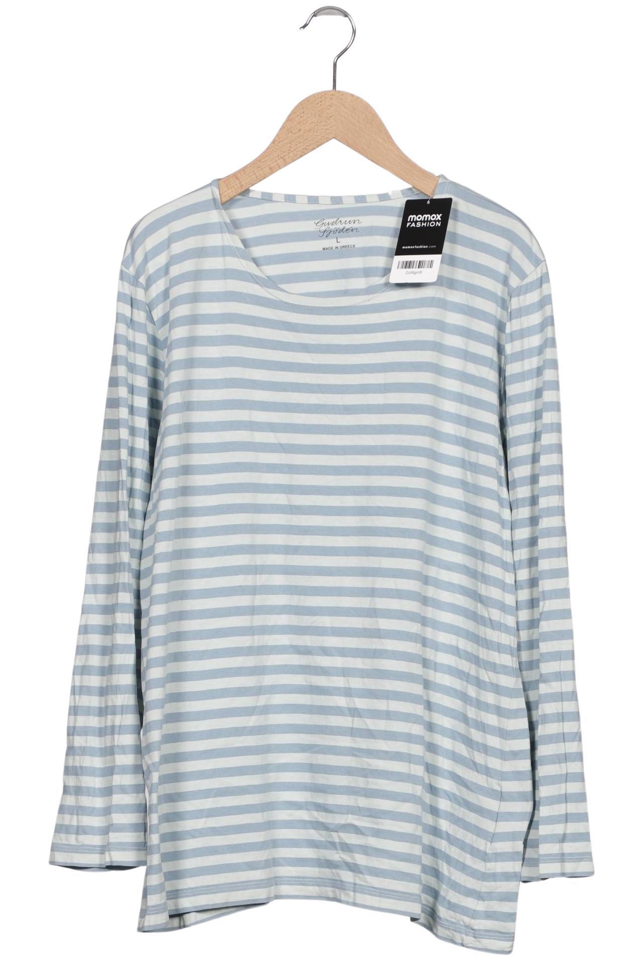 

Gudrun Sjödén Damen Langarmshirt, hellblau, Gr. 42