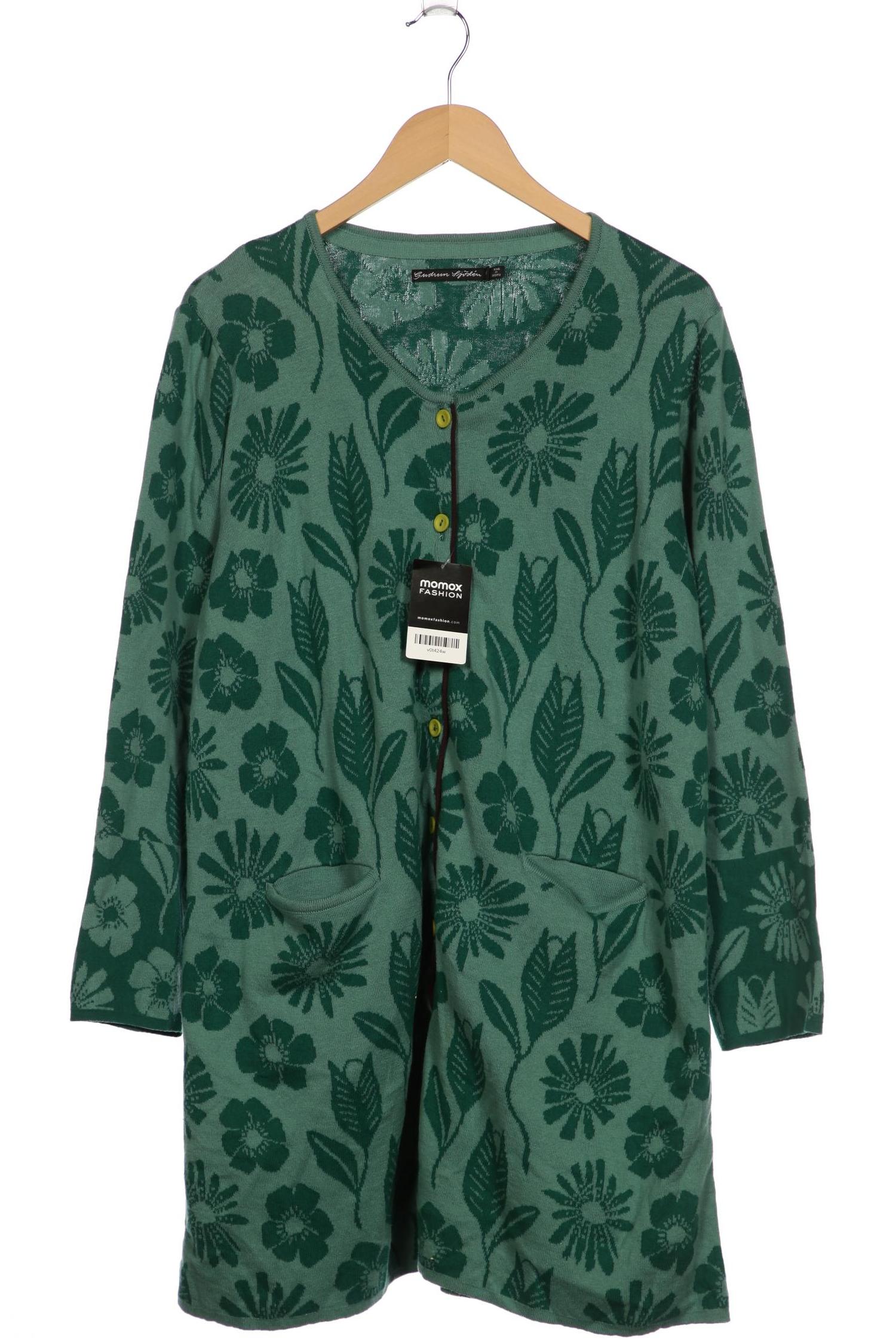 

Gudrun Sjödén Damen Strickjacke, grün, Gr. 38