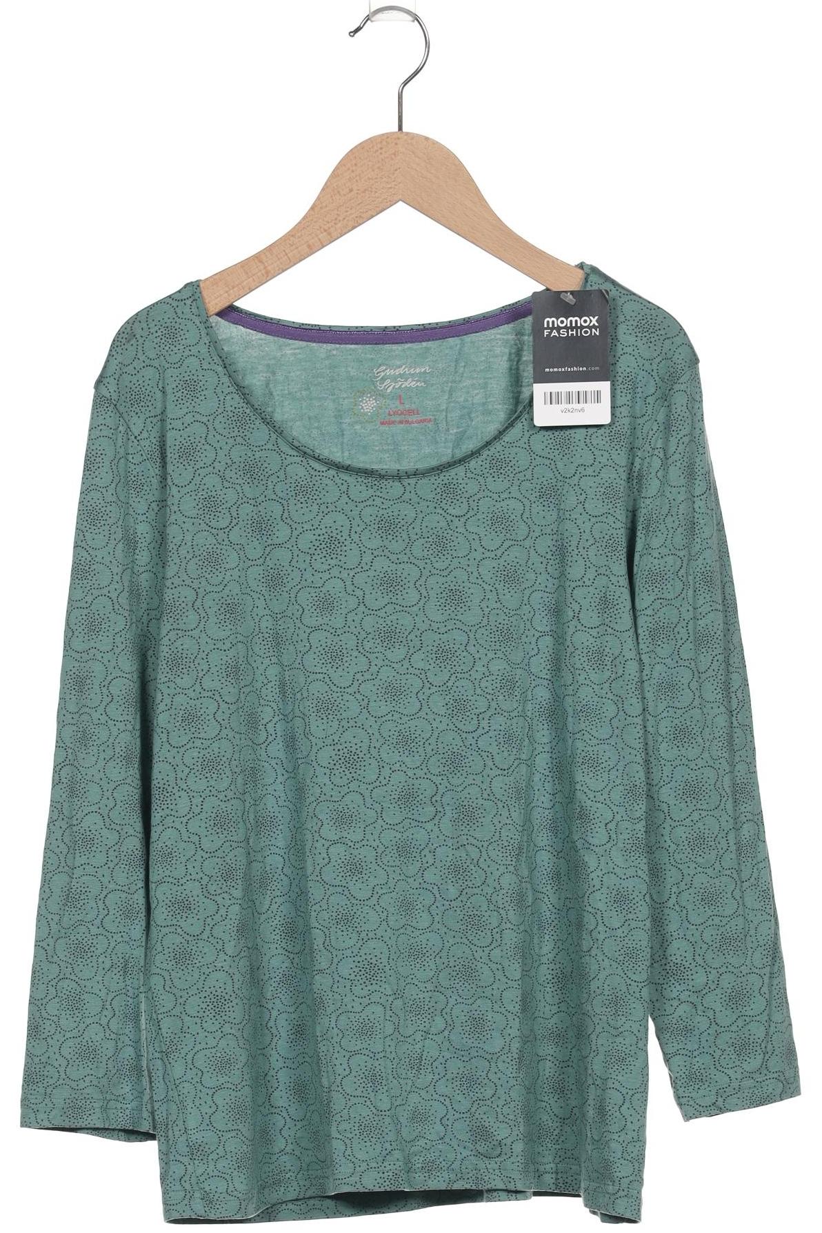 

Gudrun Sjödén Damen Langarmshirt, türkis, Gr. 42
