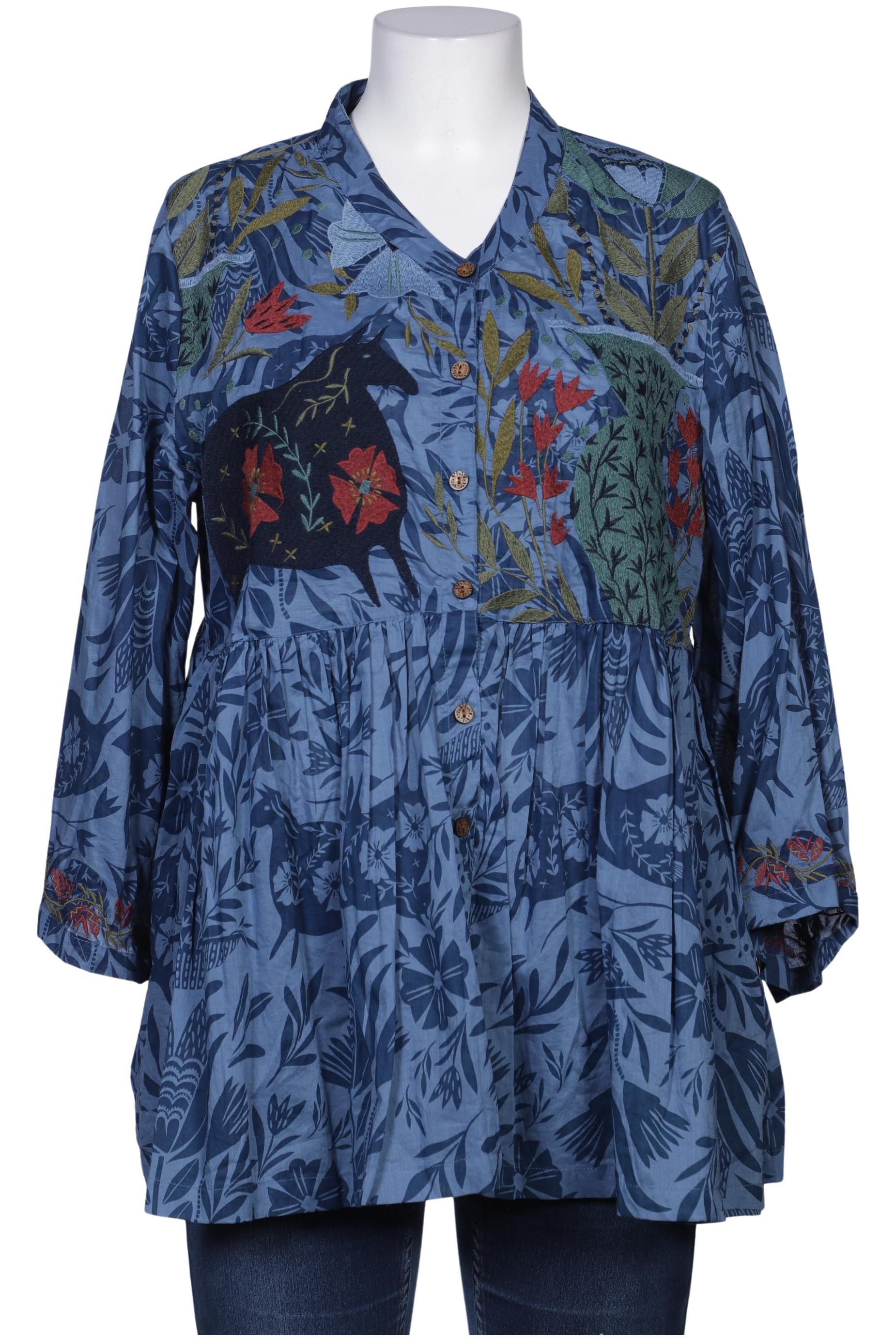 

Gudrun Sjödén Damen Bluse, blau, Gr. 42