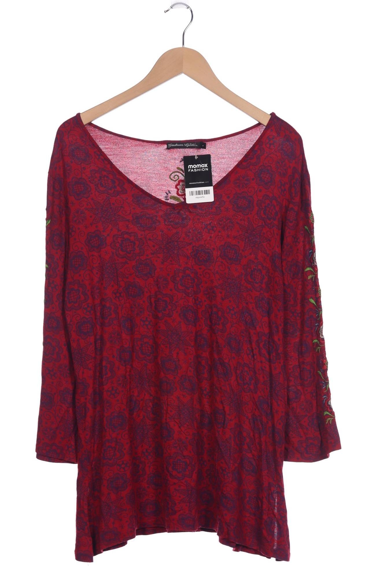 

Gudrun Sjödén Damen Langarmshirt, rot, Gr. 42