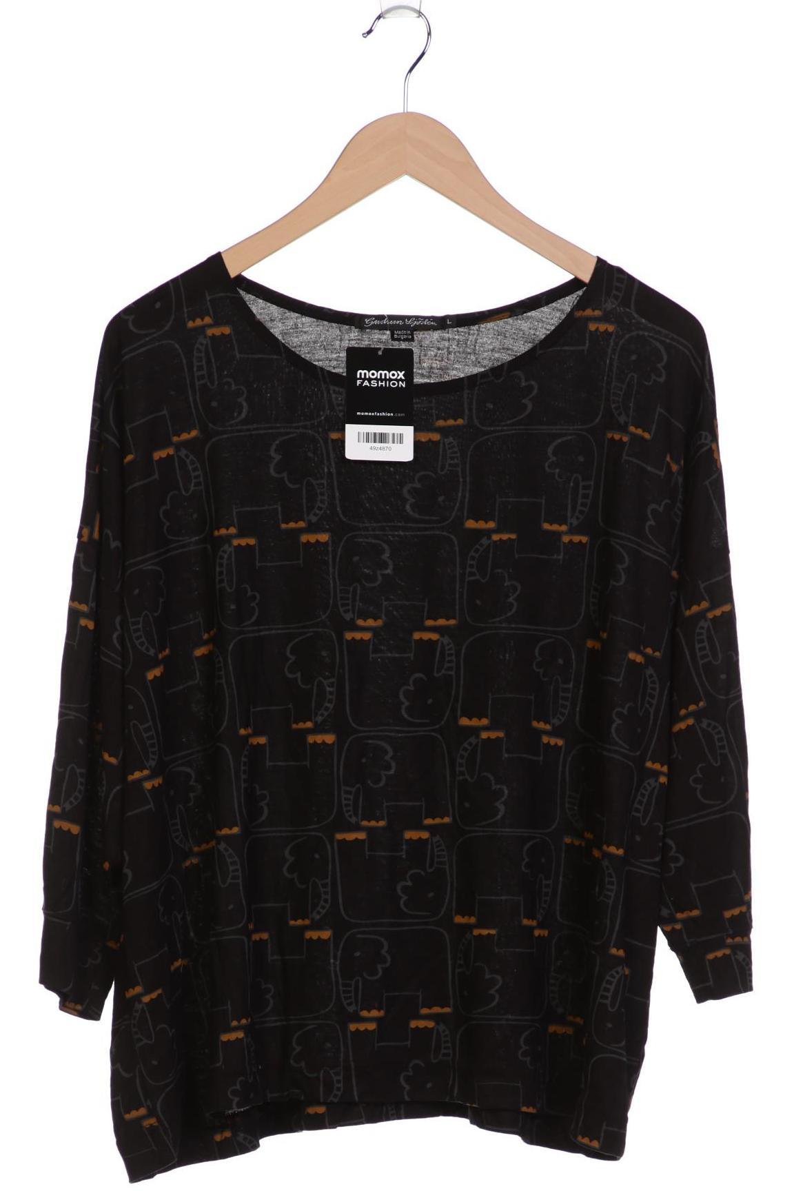

Gudrun Sjödén Damen Langarmshirt, schwarz, Gr. 42