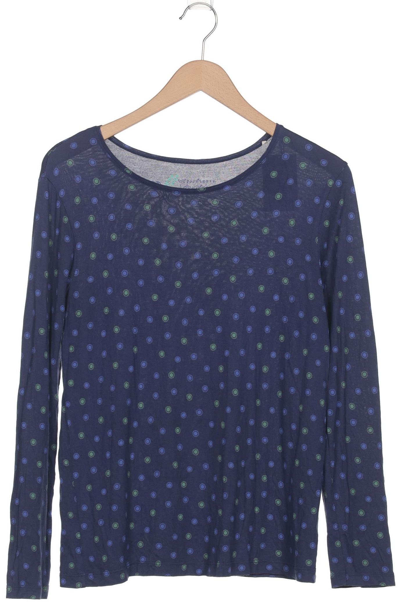 

Gudrun Sjödén Damen Langarmshirt, blau, Gr. 38