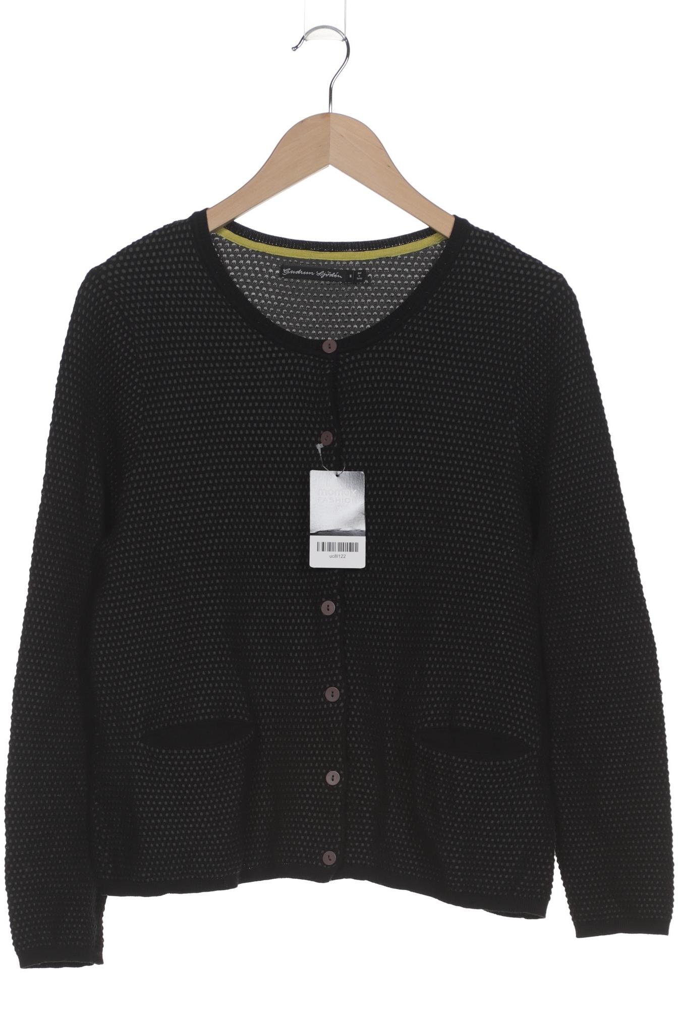 

Gudrun Sjödén Damen Strickjacke, schwarz, Gr. 38