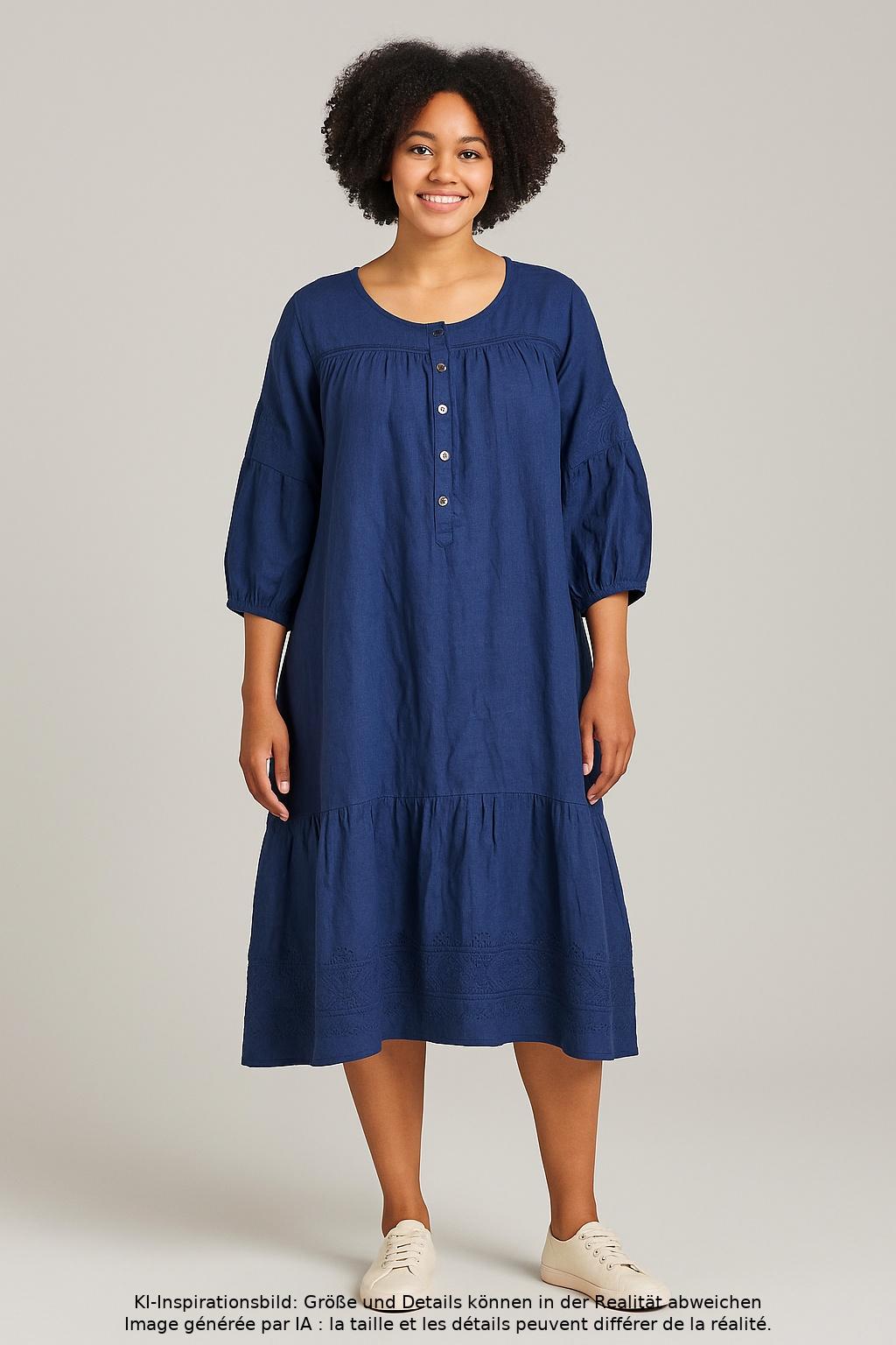 

Gudrun Sjödén Damen Kleid, marineblau, Gr. 36