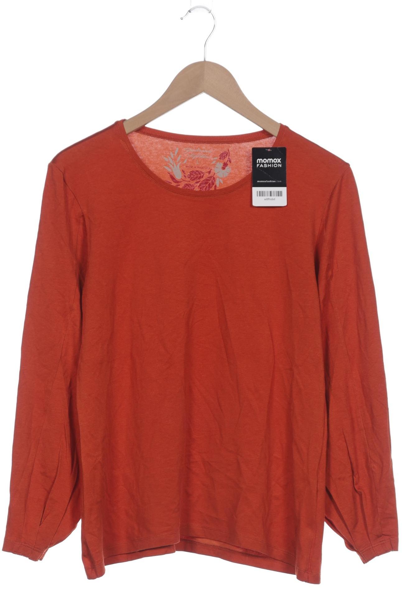 

Gudrun Sjödén Damen Langarmshirt, orange, Gr. 42