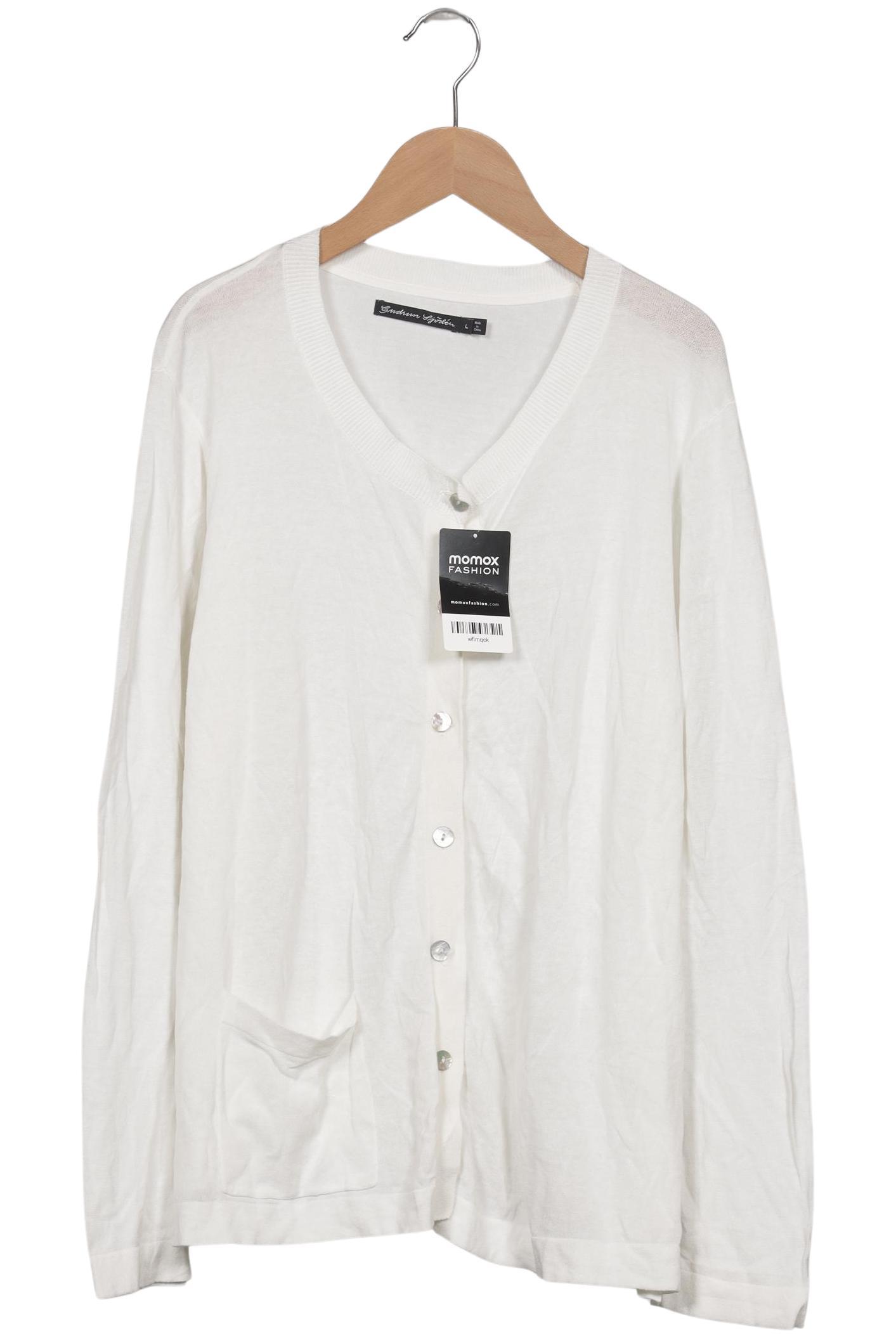 

Gudrun Sjödén Damen Strickjacke, weiß, Gr. 42