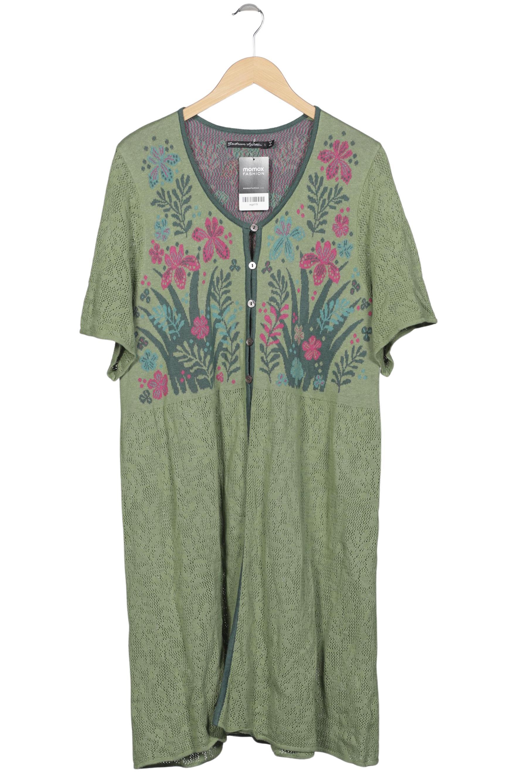 

Gudrun Sjödén Damen Strickjacke, grün, Gr. 42