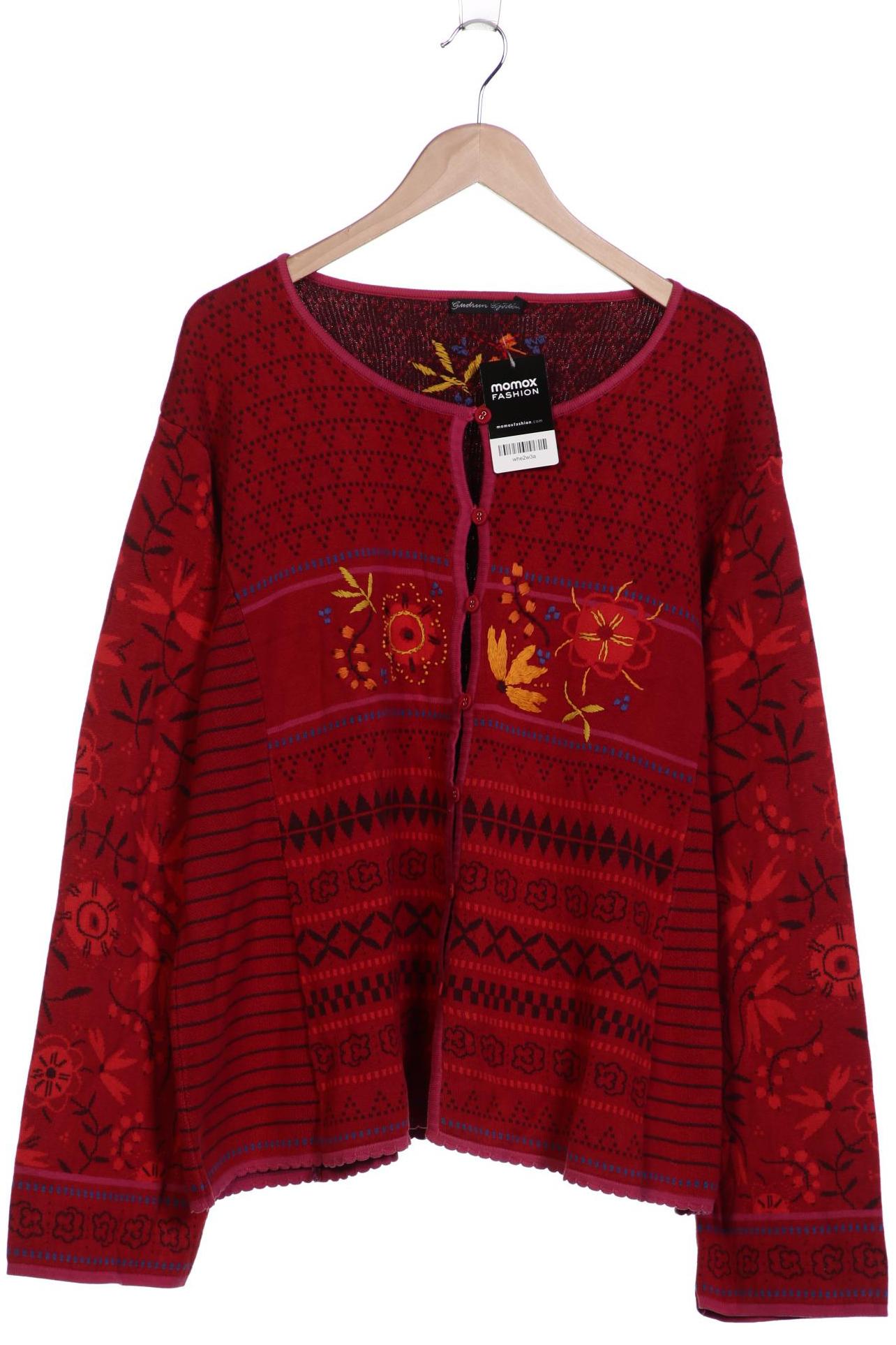 

Gudrun Sjödén Damen Strickjacke, rot, Gr. 52